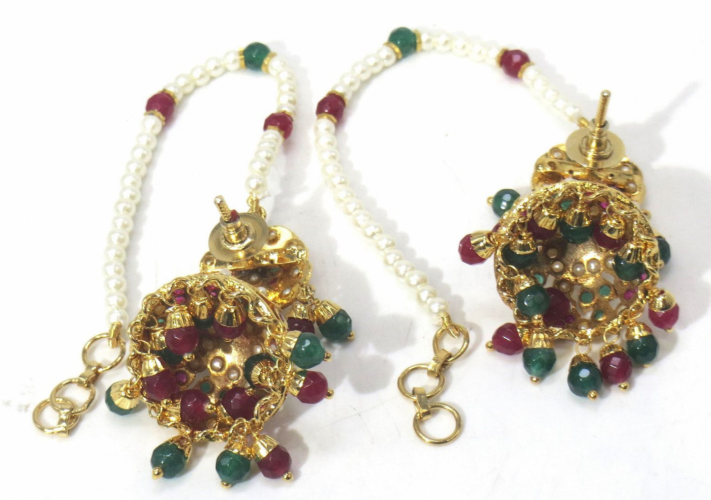Jewelshingar Jewellery Gold Plated Diamond Jhumki For Women ( 61149JDE )