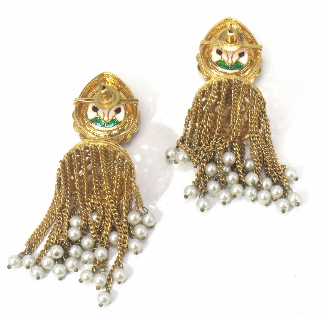 Jewelshingar Jewellery Gold Plated Diamond Jhumki For Women ( 61154ACE )