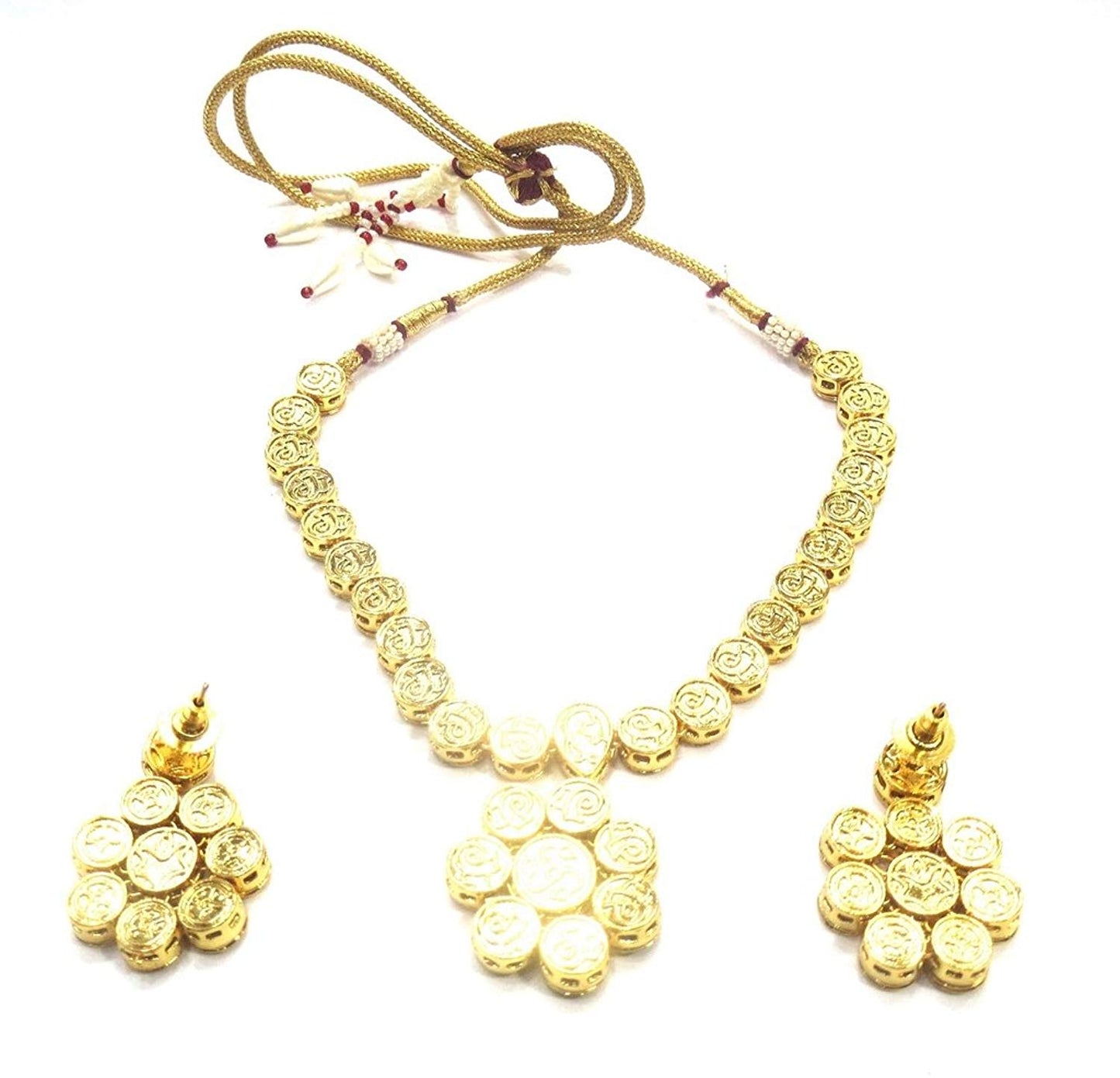 Jewelshingar Jewellery Fine Gold Plated Necklace For Women ( 36362-acs-multi )