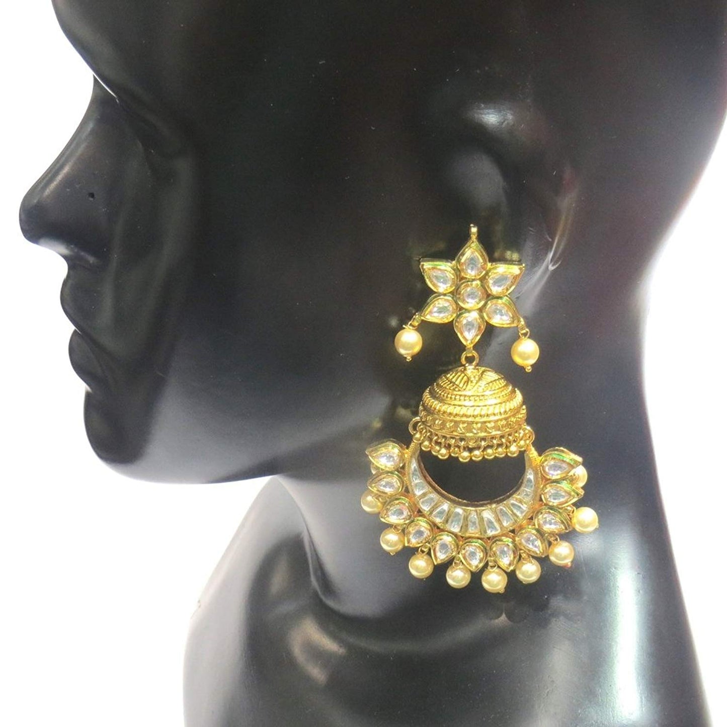 Jewelshingar Jewellery Fine Gold Plated Dangle & Drop Earrings For Women ( 31938-ace )