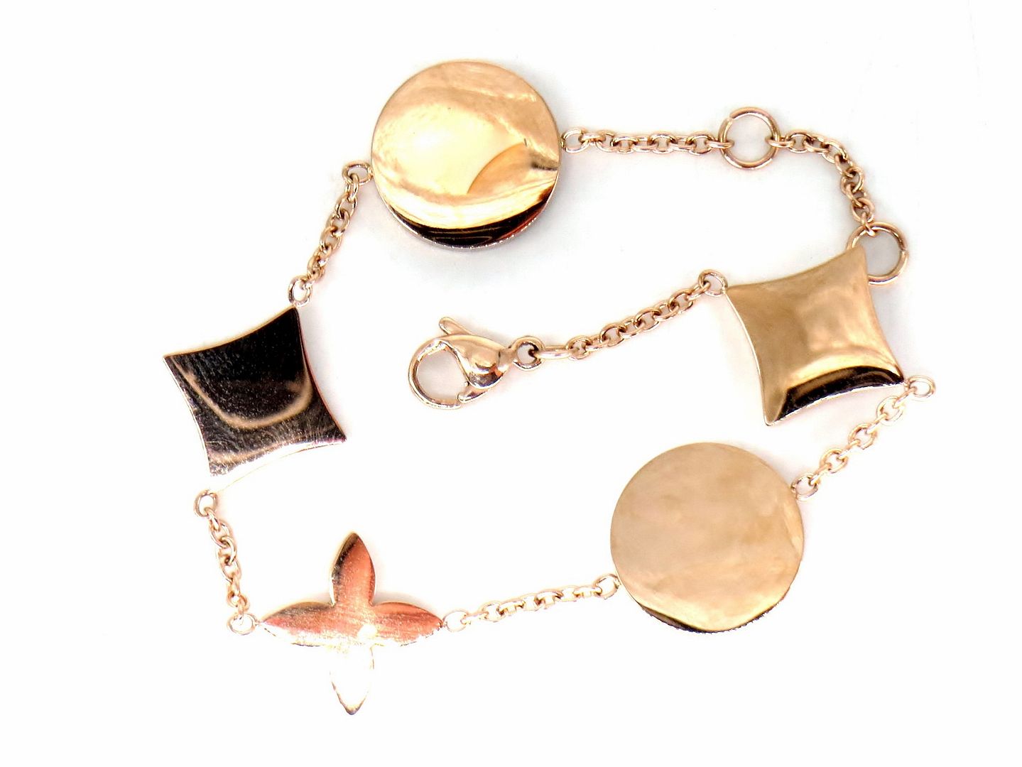 Jewelshingar Jewellery RoseGold Plated Diamond ChainBracelet For Women ( 61433SPB )
