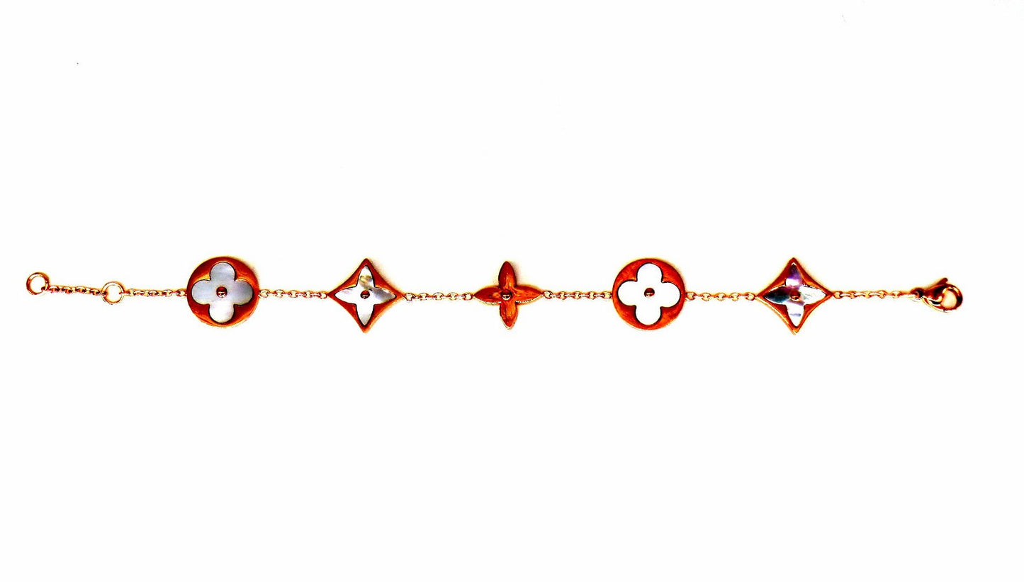 Jewelshingar Jewellery RoseGold Plated Diamond ChainBracelet For Women ( 61433SPB )