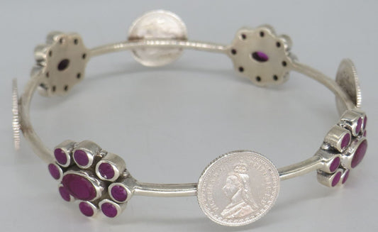 Jewelshingar Jewellery silver Plated Diamond Bracelets For Women ( 61489SSB )