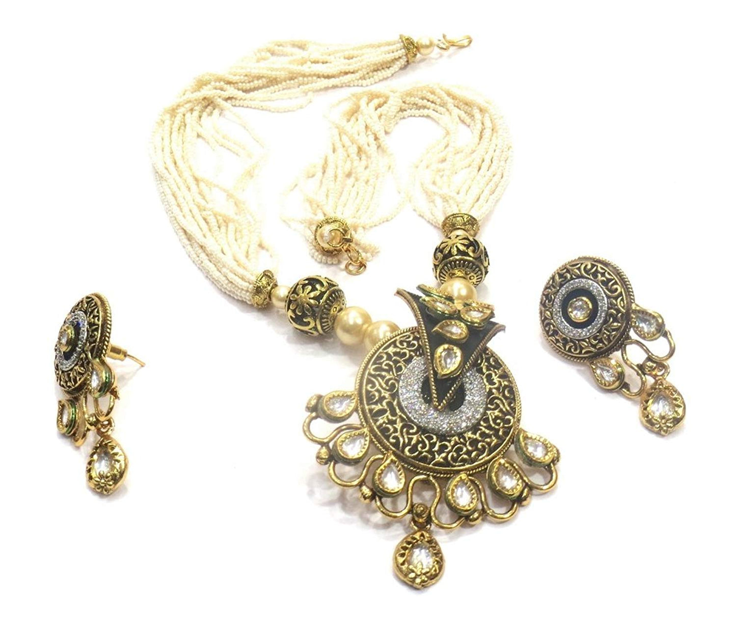 Jewelshingar Jewellery Fine Gold Plated Pendant Set For Women ( 36299-as-ps )