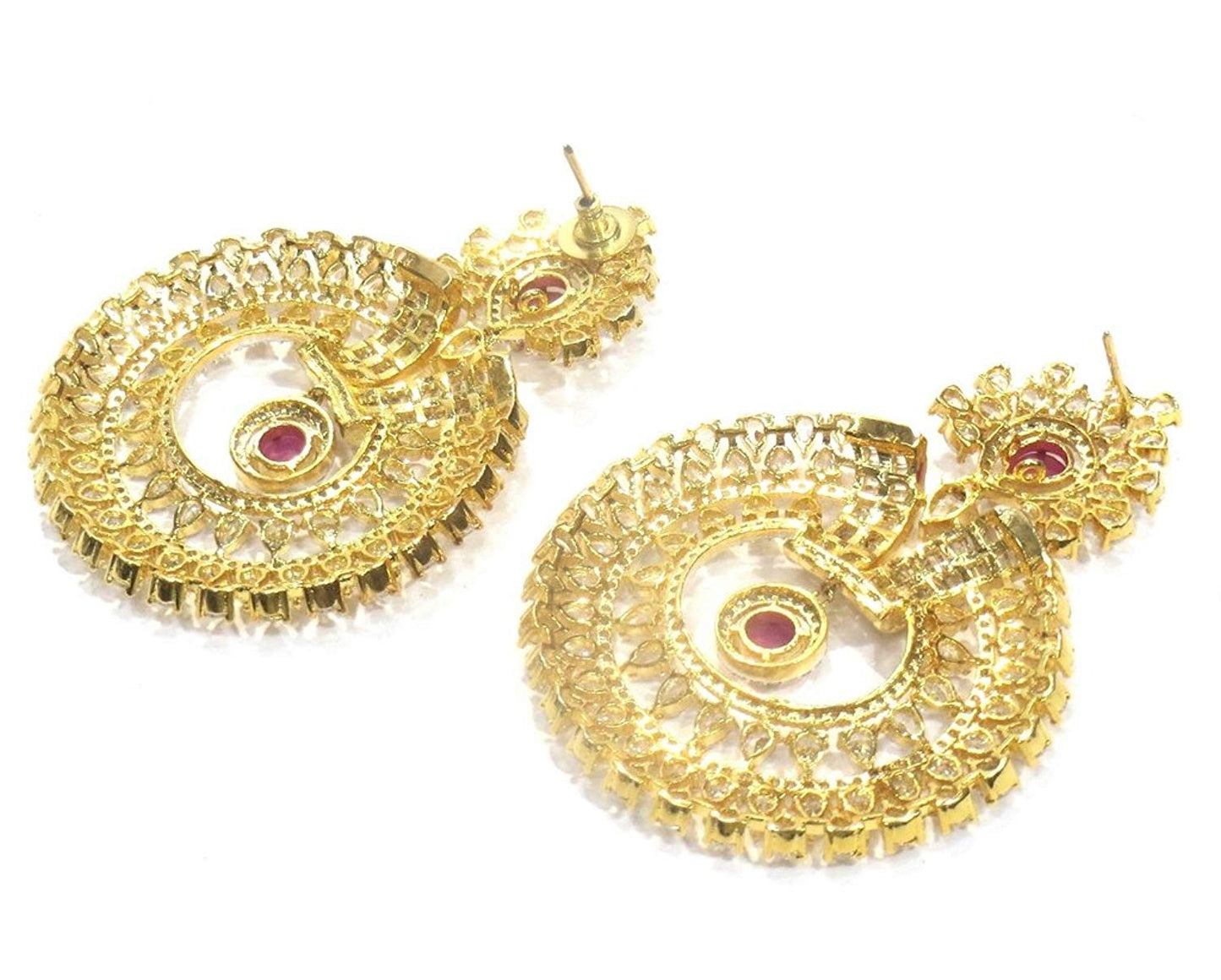 Jewelshingar Jewellery Shingar Jewellery Dangle & Drop Earrings For Women ( 42217-ead-ruby )