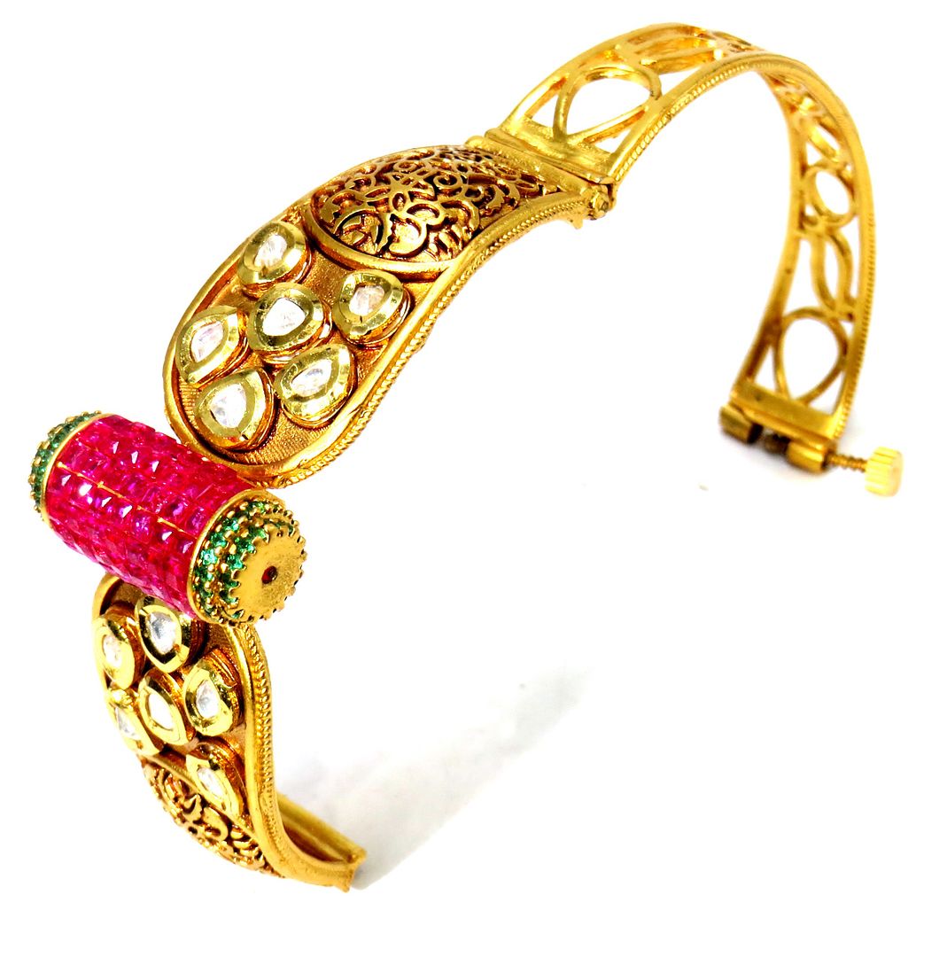 Jewelshingar Jewellery Gold Plated Diamond Bracelet For Women ( 61505BCD )