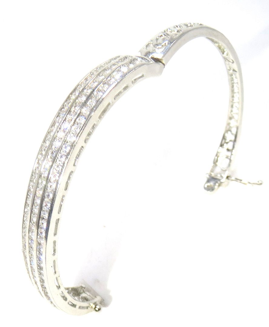 Jewelshingar Jewellery Silver Plated Diamond Bracelet For Women ( 61541BCD )