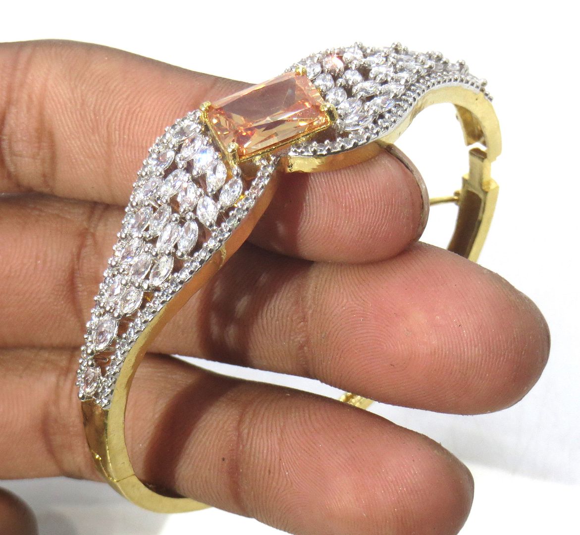 Jewelshingar Jewellery Gold Plated Diamond Bracelet For Women ( 61593BCD )