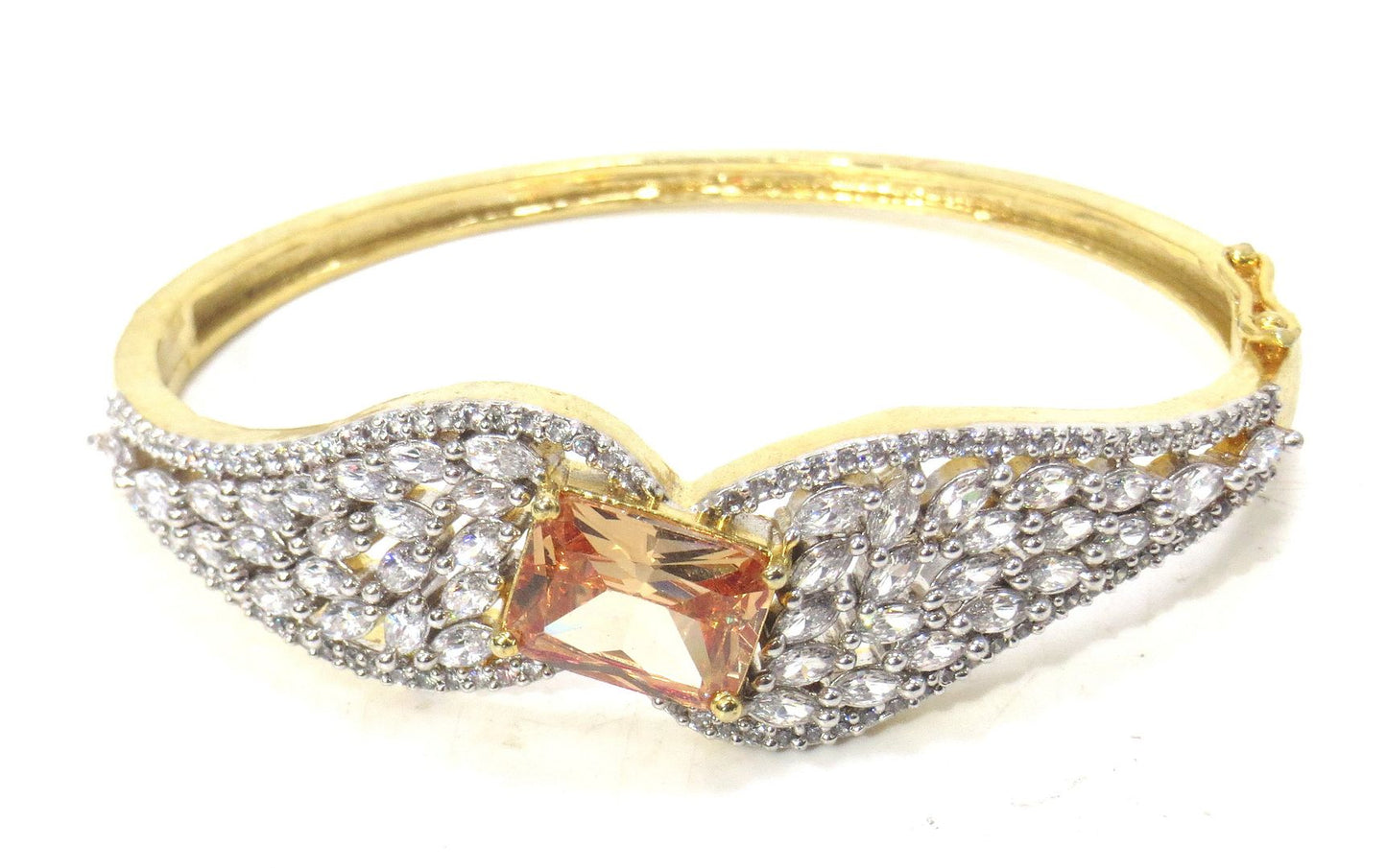 Jewelshingar Jewellery Gold Plated Diamond Bracelet For Women ( 61593BCD )