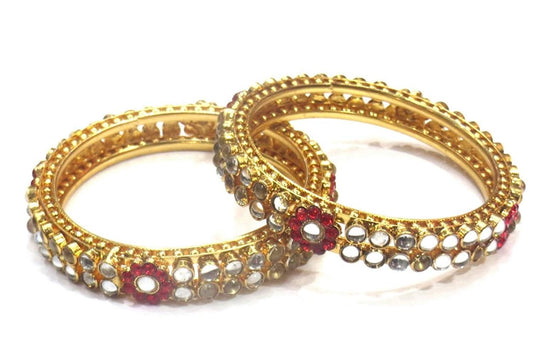 Jewelshingar Jewellery Fine Gold Plated Bangles Set For Women ( 36784-bc-p )