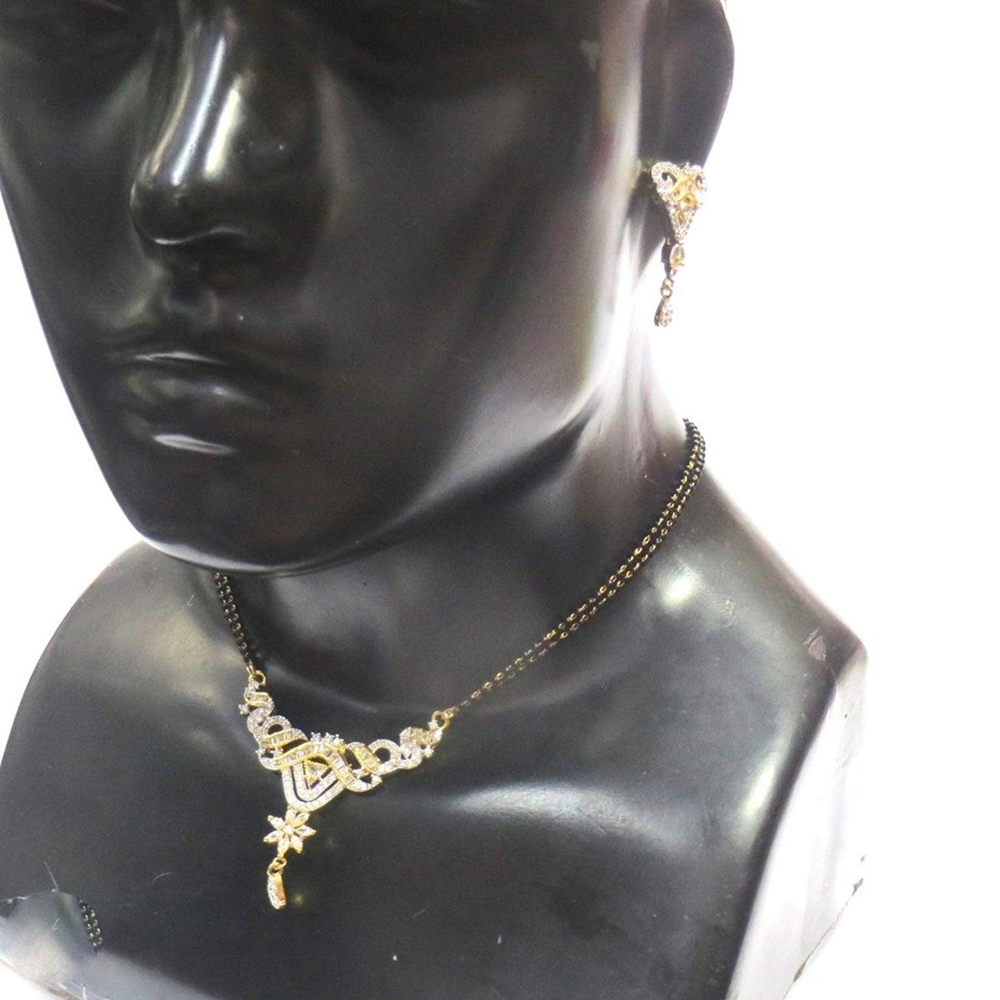Jewelshingar Jewellery Fine Gold Plated Mangalsutra For Women ( 35849-p2 )