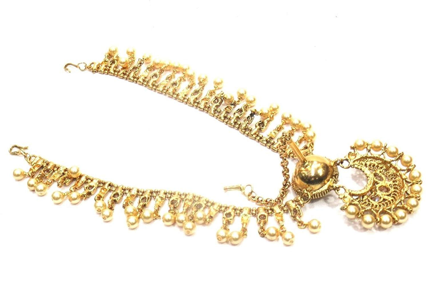 Jewelshingar Jewellery Fine Gold Plated Maangtikka Maathapatti For Women ( 35403-maangtikka-maathapatti )