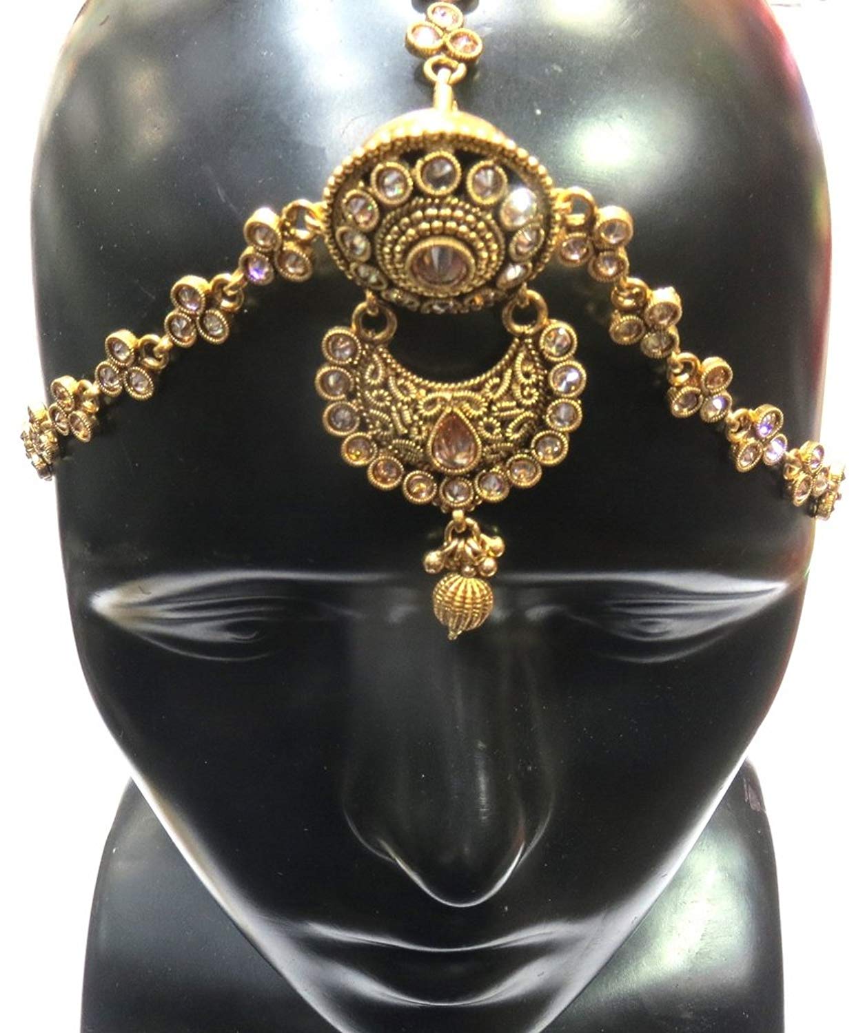 Jewelshingar Jewellery Fine Gold Plated Maangtikka Maathapatti For Women ( 35419-maangtikka-maathapatti )