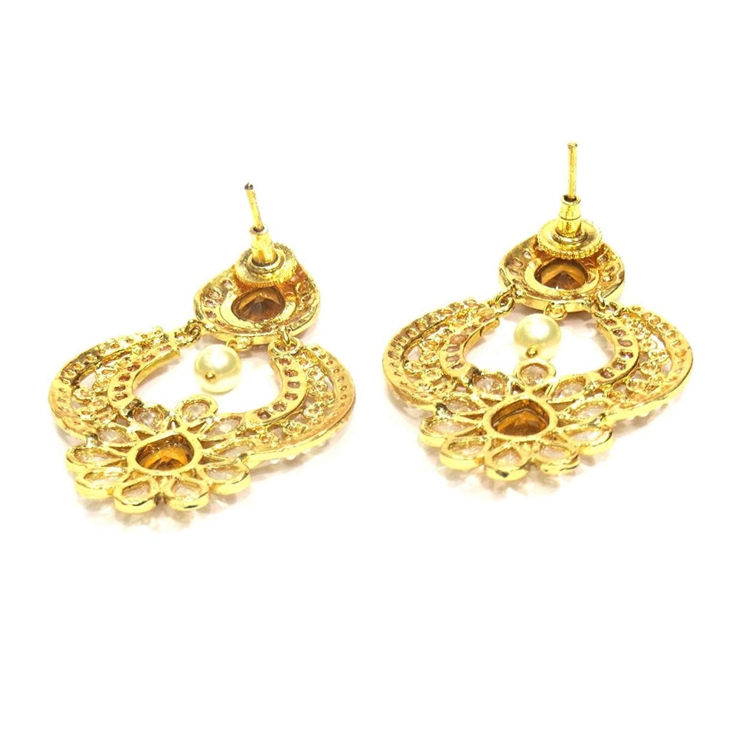 Jewelshingar Jewellery Gold Plated Earrings In Gold Colour For Women ( 21030-pe )