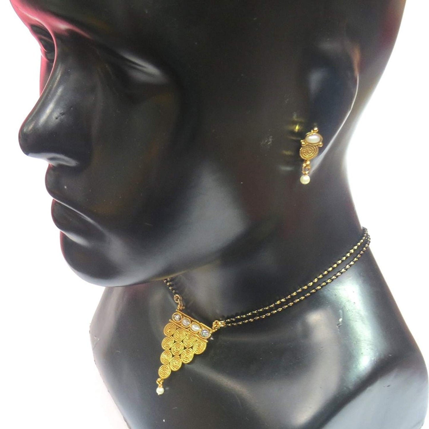 Jewelshingar Jewellery Fine Gold Plated Mangalsutra For Women ( 32752-p2 )