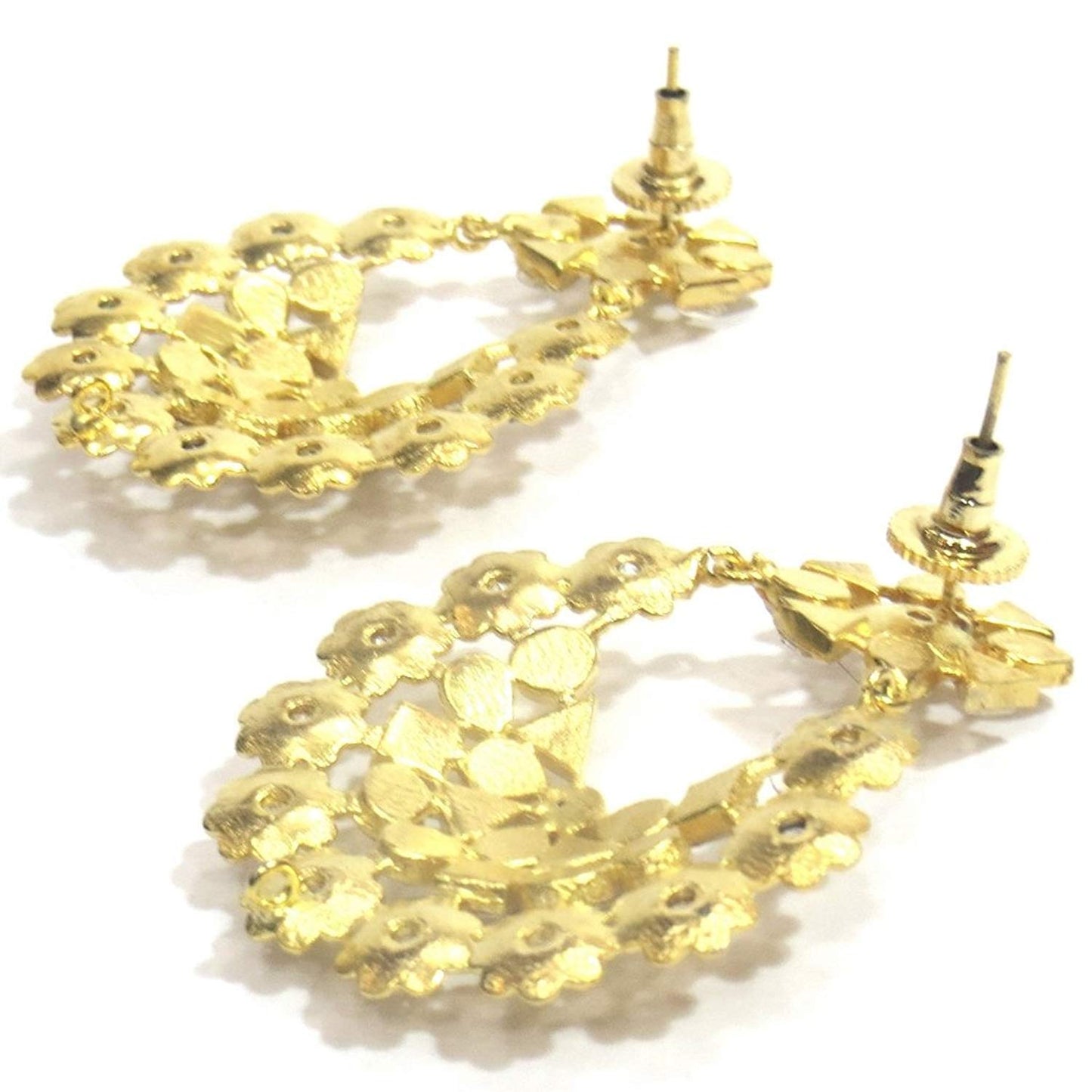 Jewelshingar Jewellery Fine Gold Plated Dangle & Drop Earrings For Women ( 32788-pe )