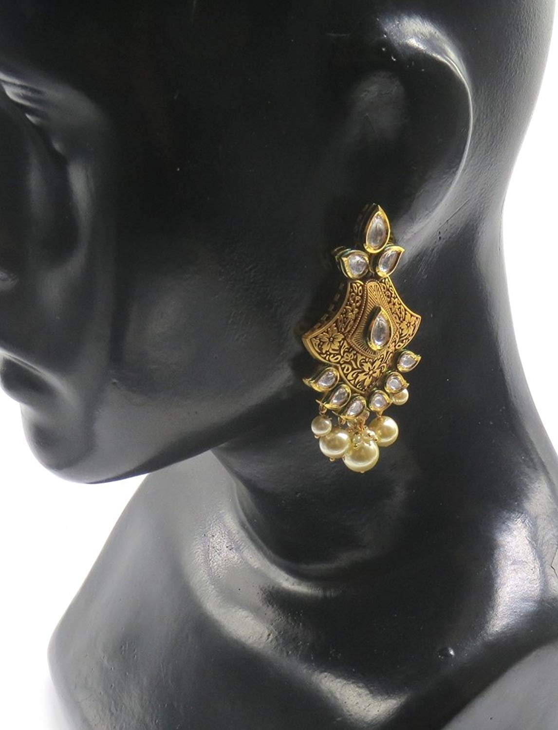 Jewelshingar Jewellery Gold Plated Enamel Colour Earrings For Women (44814-ace)