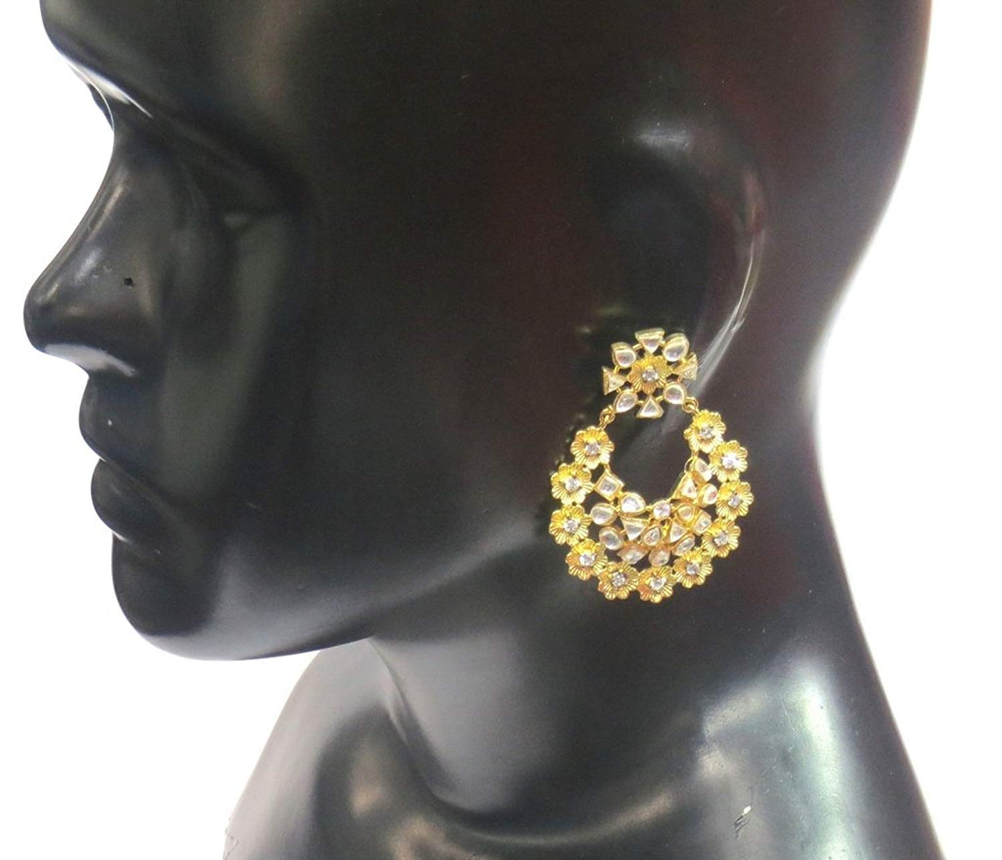 Jewelshingar Jewellery Fine Gold Plated Dangle & Drop Earrings For Women ( 32788-pe )
