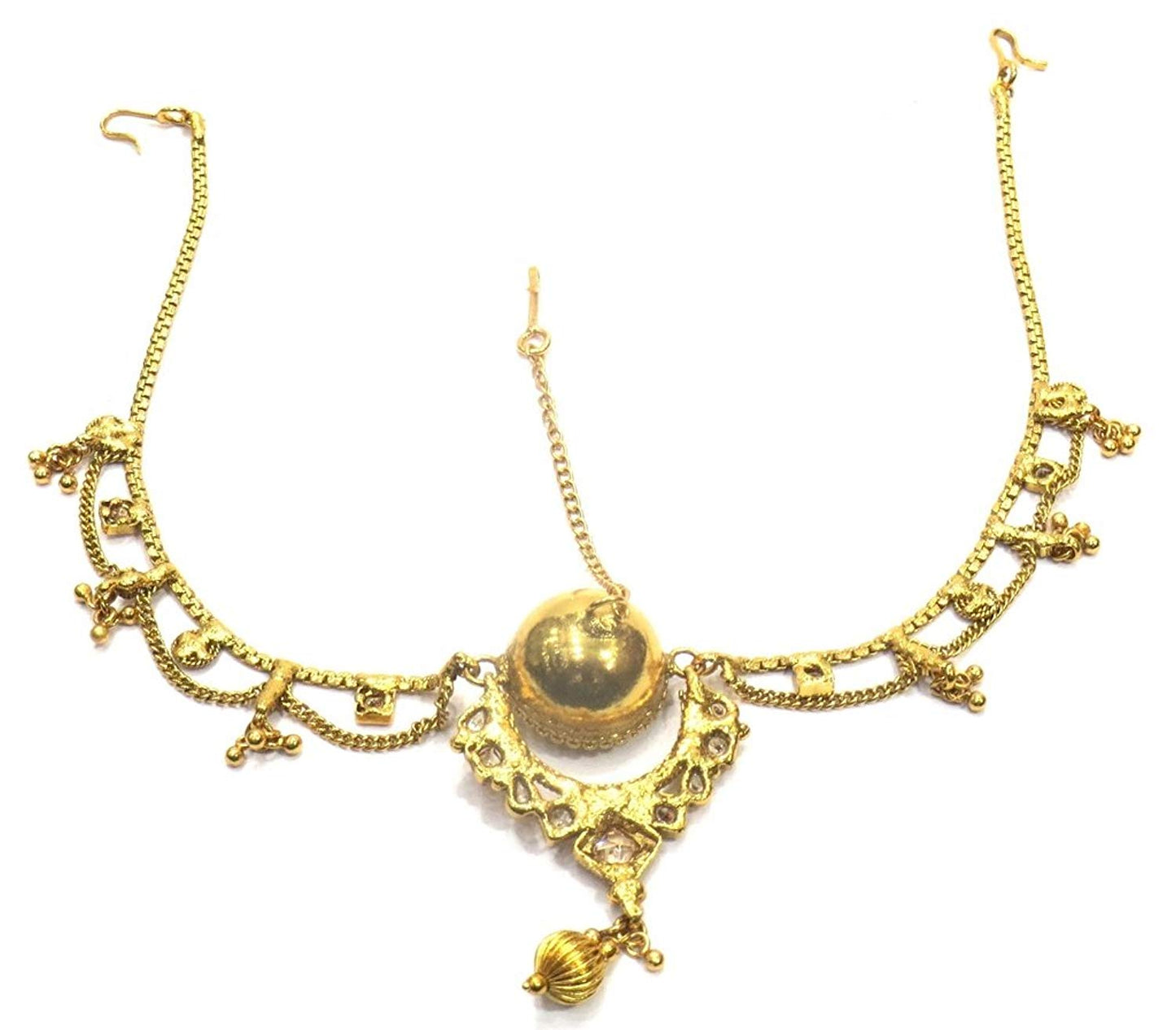 Jewelshingar Jewellery Fine Gold Plated Maangtikka Maathapatti For Women ( 35440-maangtikka-maathapatti )