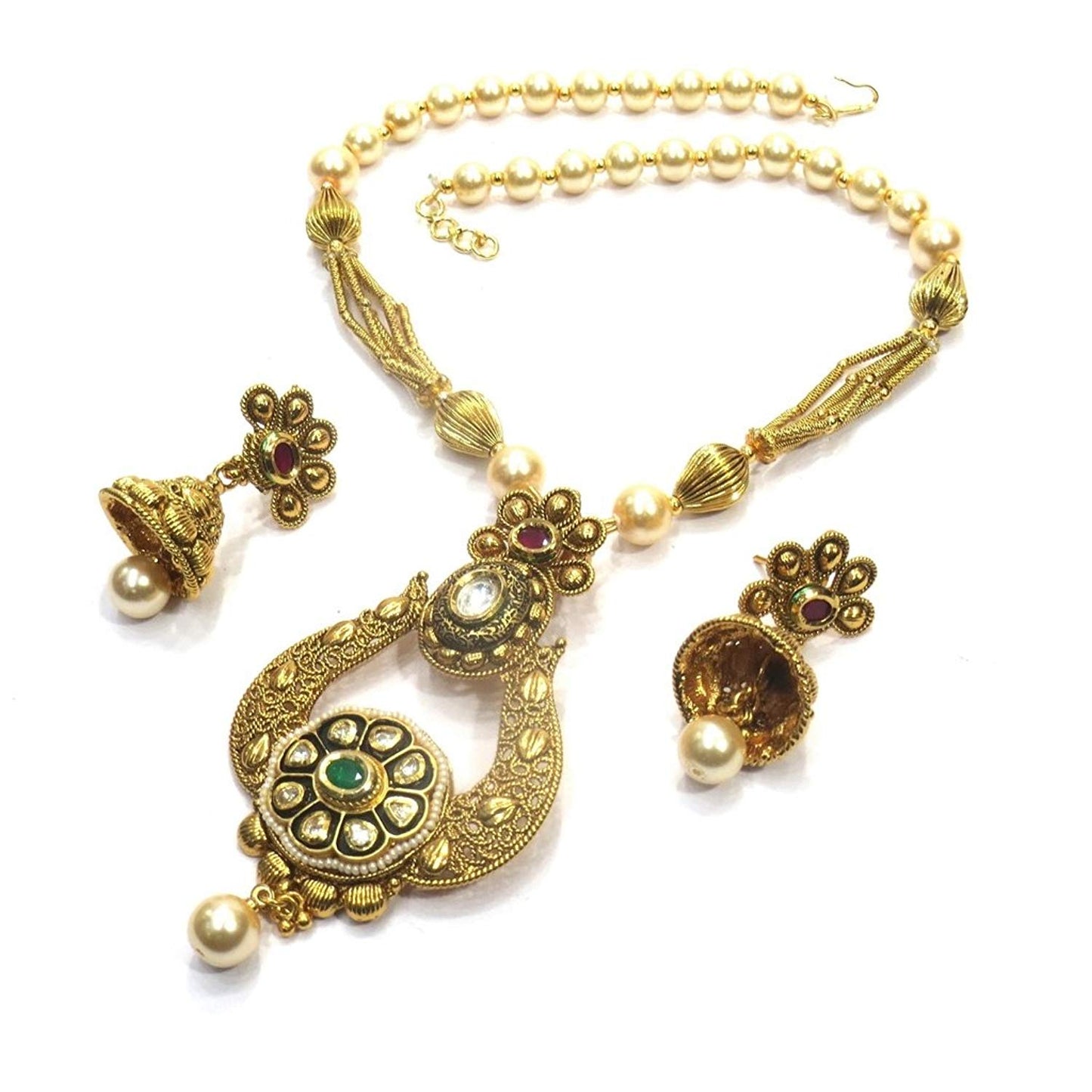 Jewelshingar Jewellery Fine Gold Plated Pendant Set For Women ( 36265-as-ps )
