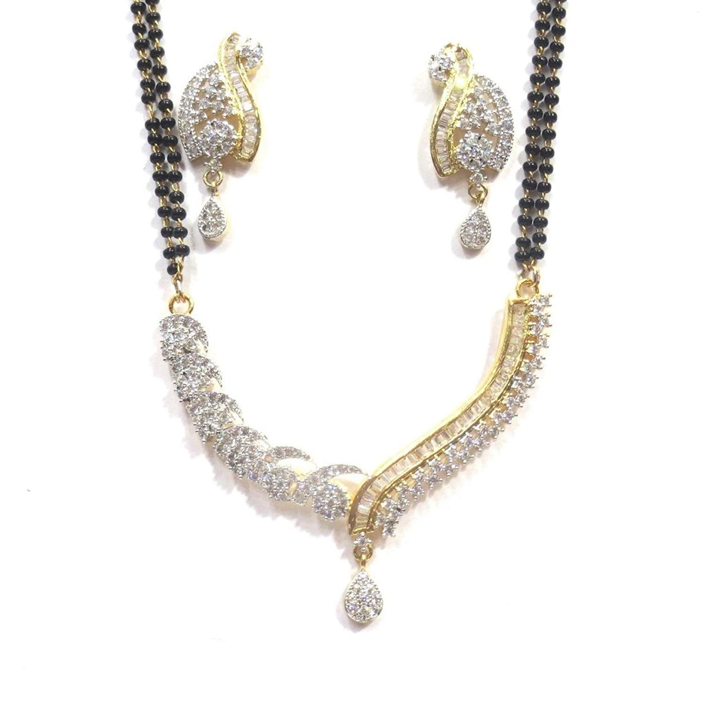 Jewelshingar Jewellery Fine Gold Plated Mangalsutra For Women ( 35987-p2 )