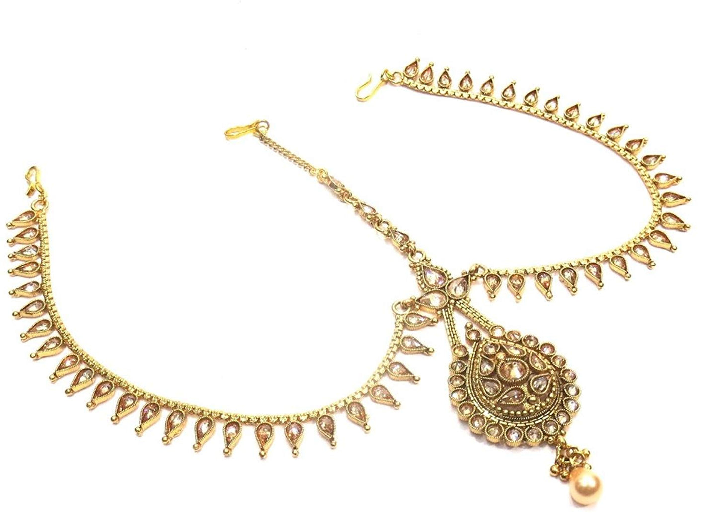 Jewelshingar Jewellery Fine Gold Plated Maangtikka Maathapatti For Women ( 35395-maangtikka-maathapatti )