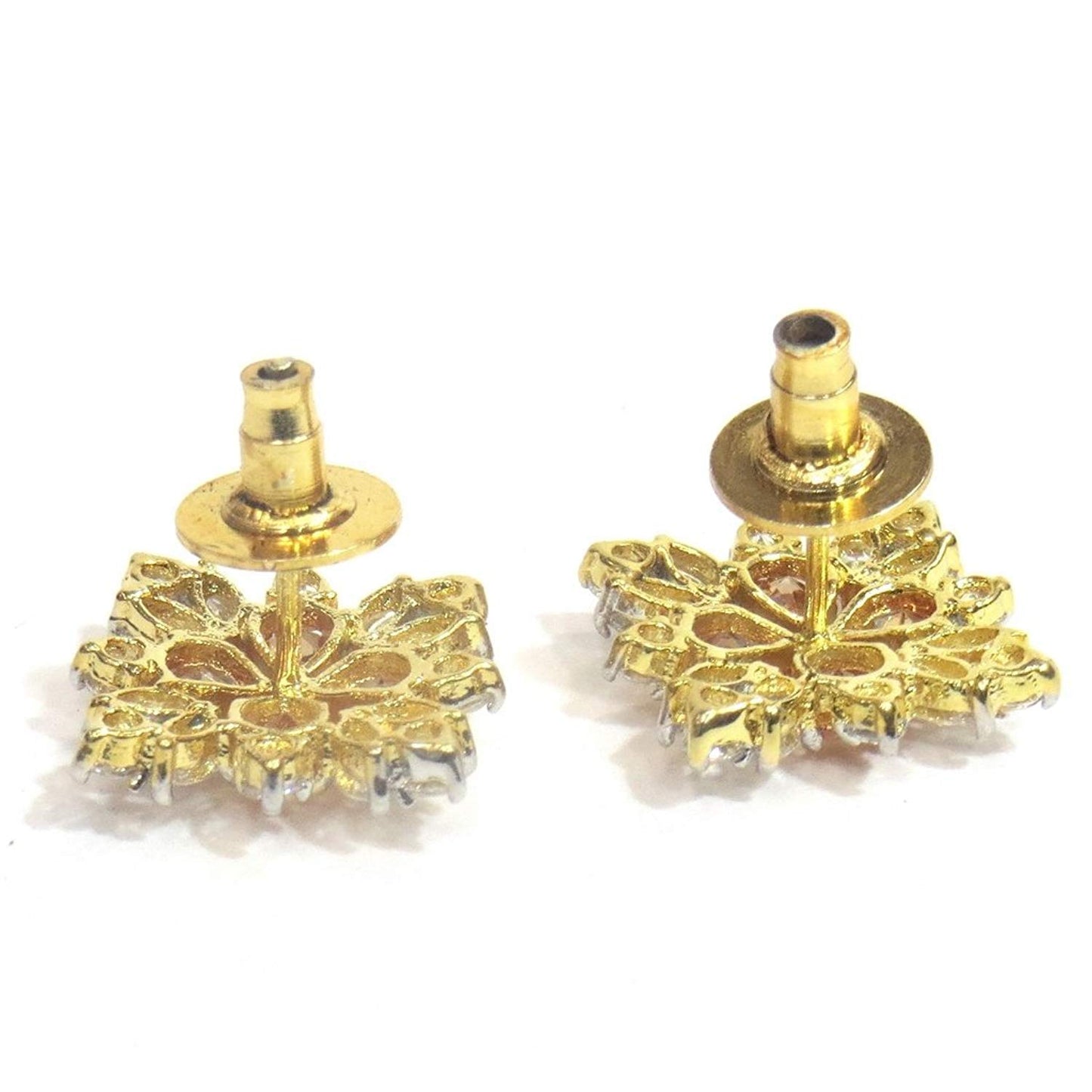 Jewelshingar Jewellery Fine Gold Plated Stud Earrings For Women ( 32872-gjt-lct )