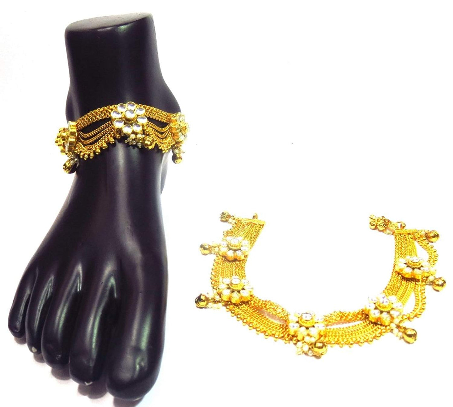 Jewelshingar Jewellery Exclusive Payal /Anklet /Pajeb For Women ( 33192-payal )