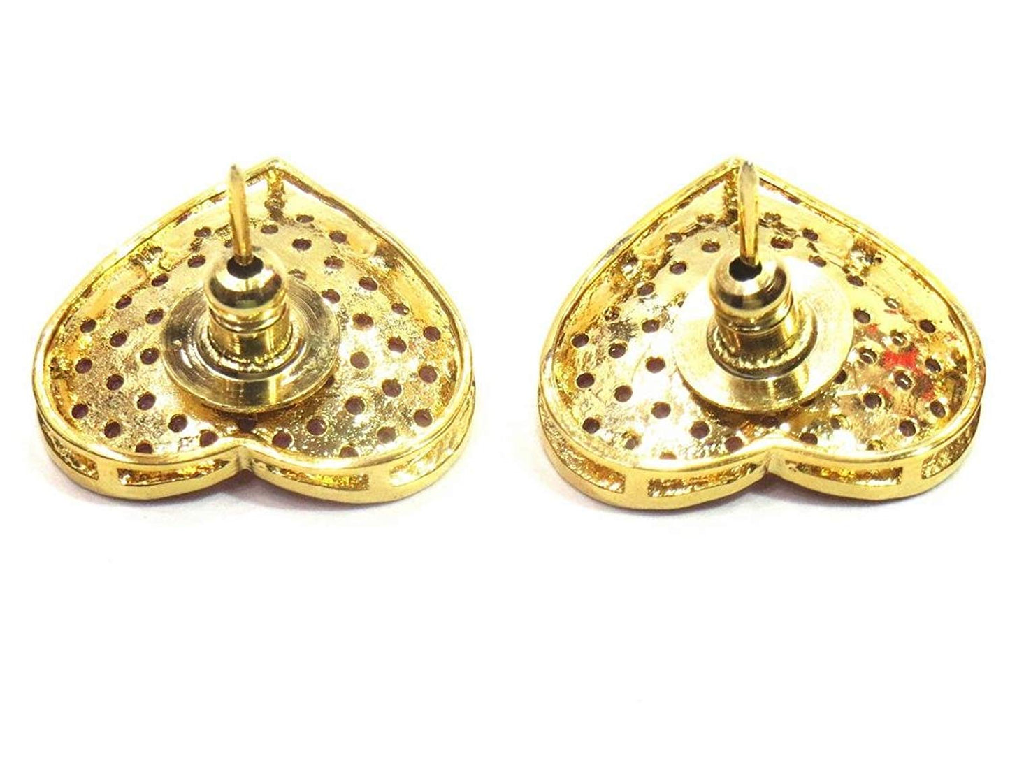 Jewelshingar Jewellery Diamond Looking Stud Earrings For Women ( 39236-ead-studds-ruby )