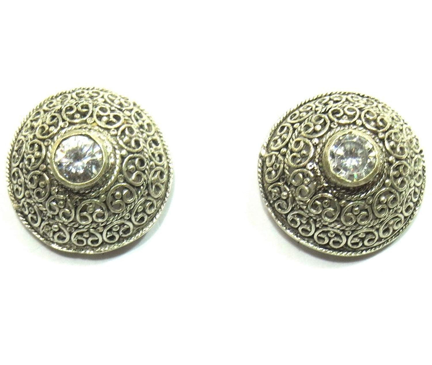 Jewelshingar Jewellery Exclusive 92.5 Sterling Silver Earrings For Girls ( 26697-ss-studs )