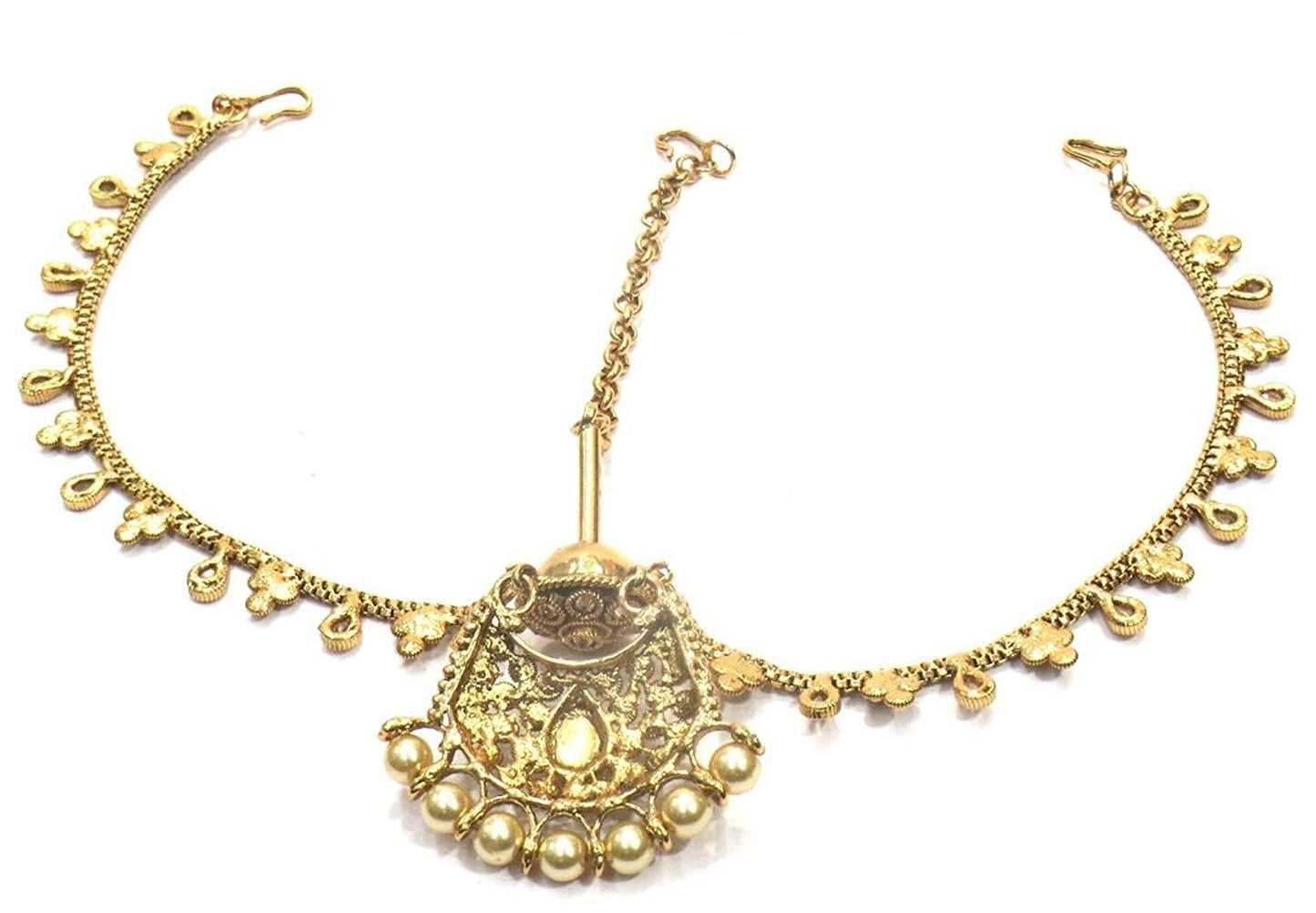 Jewelshingar Jewellery Fine Gold Plated Maangtikka Maathapatti For Women ( 35427-maangtikka-maathapatti )