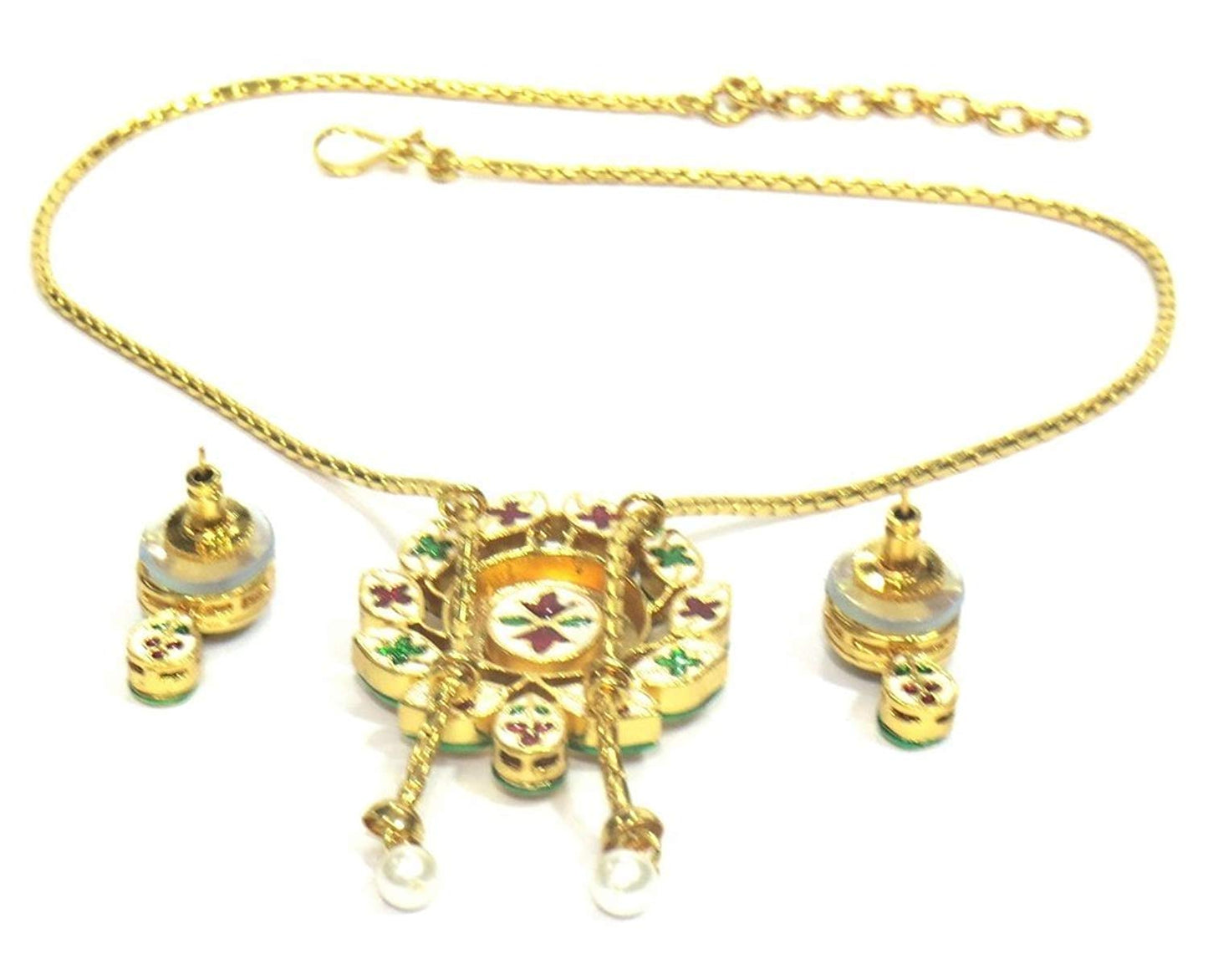 Jewelshingar Jewellery Fine Quality Gold Plated Pendant Set For Women ( 26182-acs )