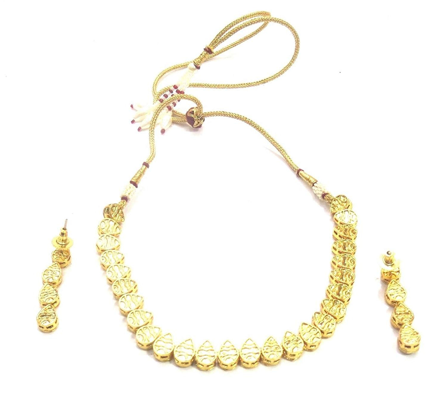 Jewelshingar Jewellery Fine Gold Plated Necklace For Women ( 36375-acs-multi )
