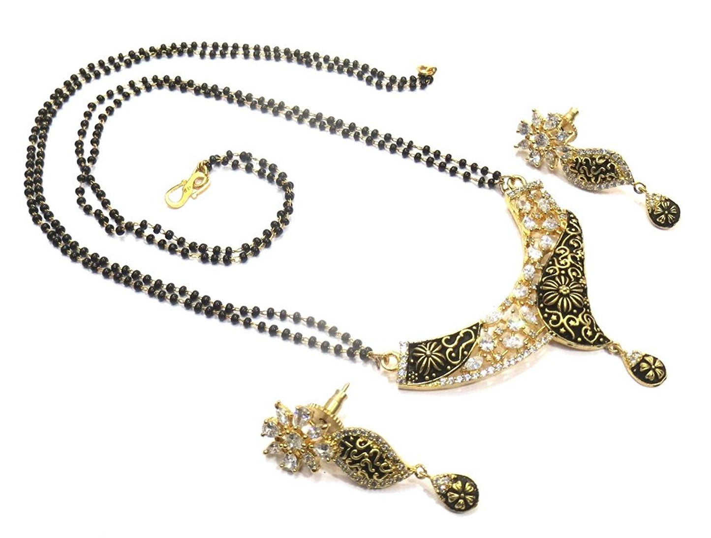 Jewelshingar Jewellery Fine Gold Plated Mangalsutra For Women ( 36149-p2 )