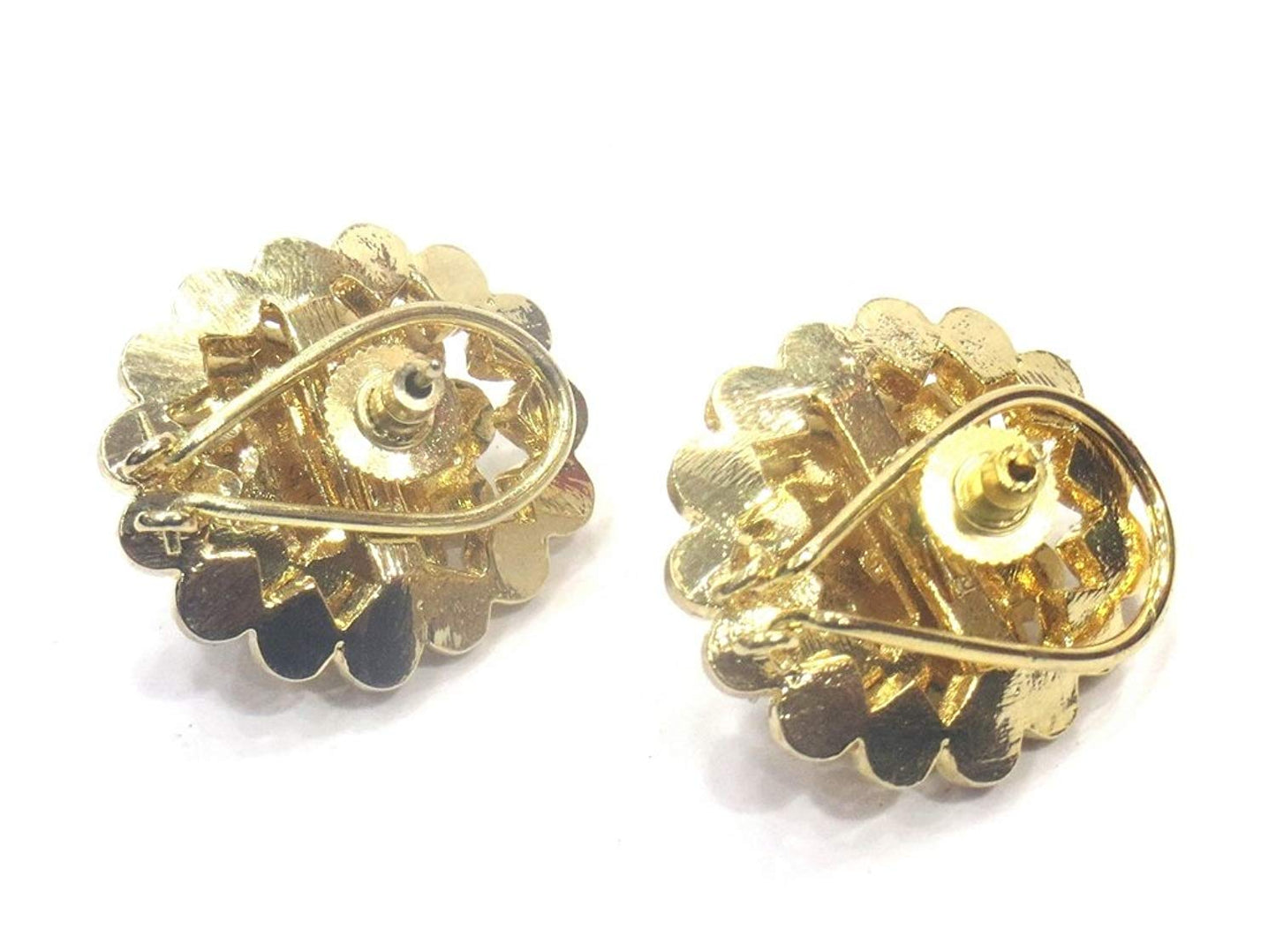 Jewelshingar Jewellery Polki Kundan Stud Earrings Earings For Women ( 37244-dce-studs )