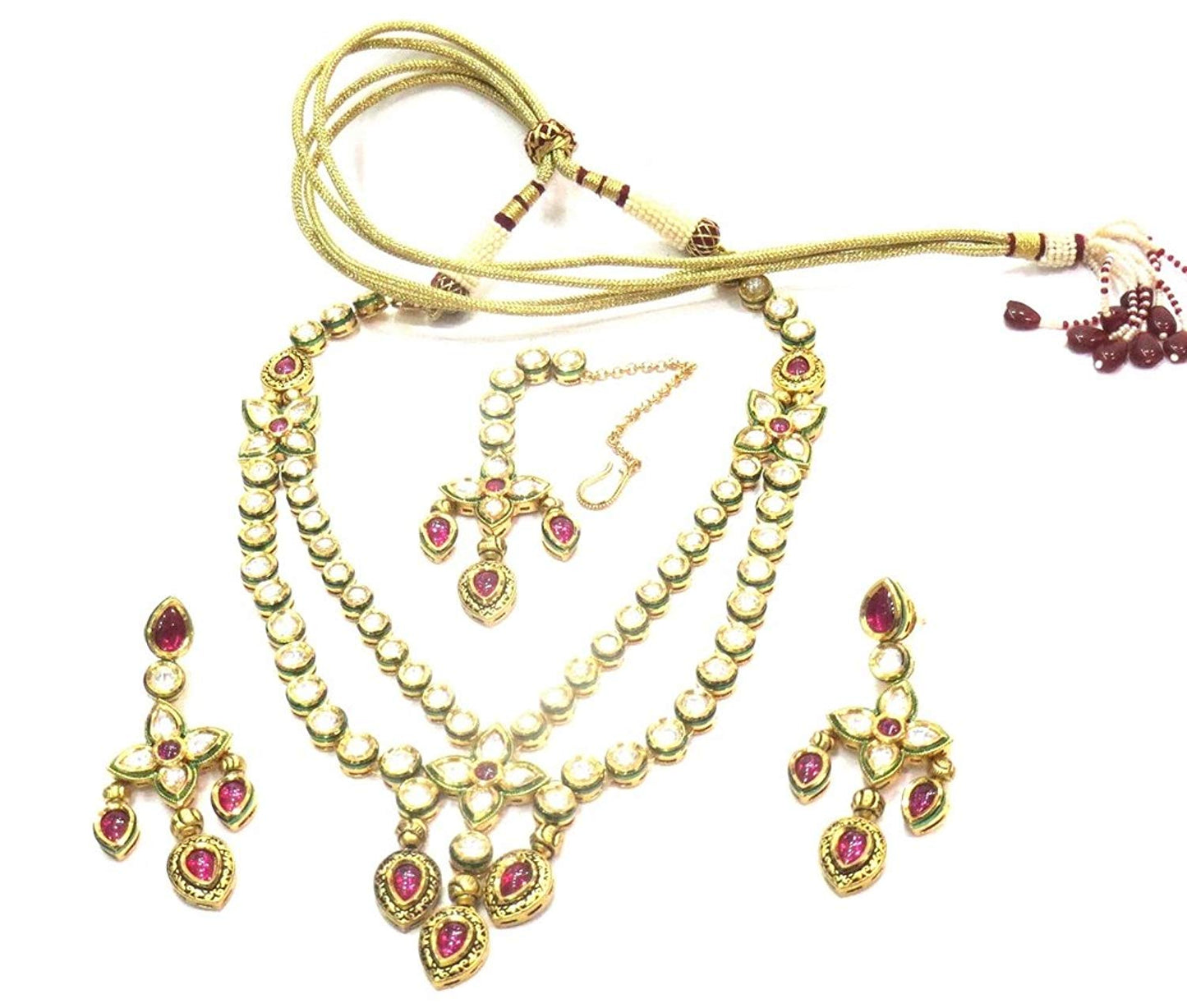 Jewelshingar Jewellery Exclusive Necklace For Women ( 37798-dcs-ruby )
