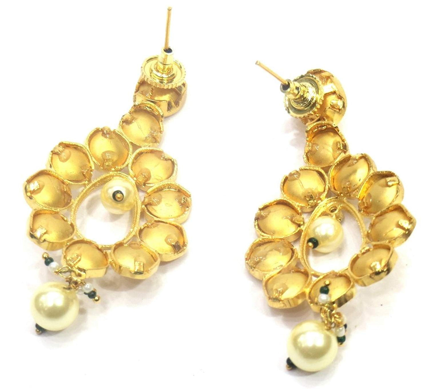 Jewelshingar Jewellery Fine Gold Plated Dangle & Drop Earrings For Girls ( 34799-ace )