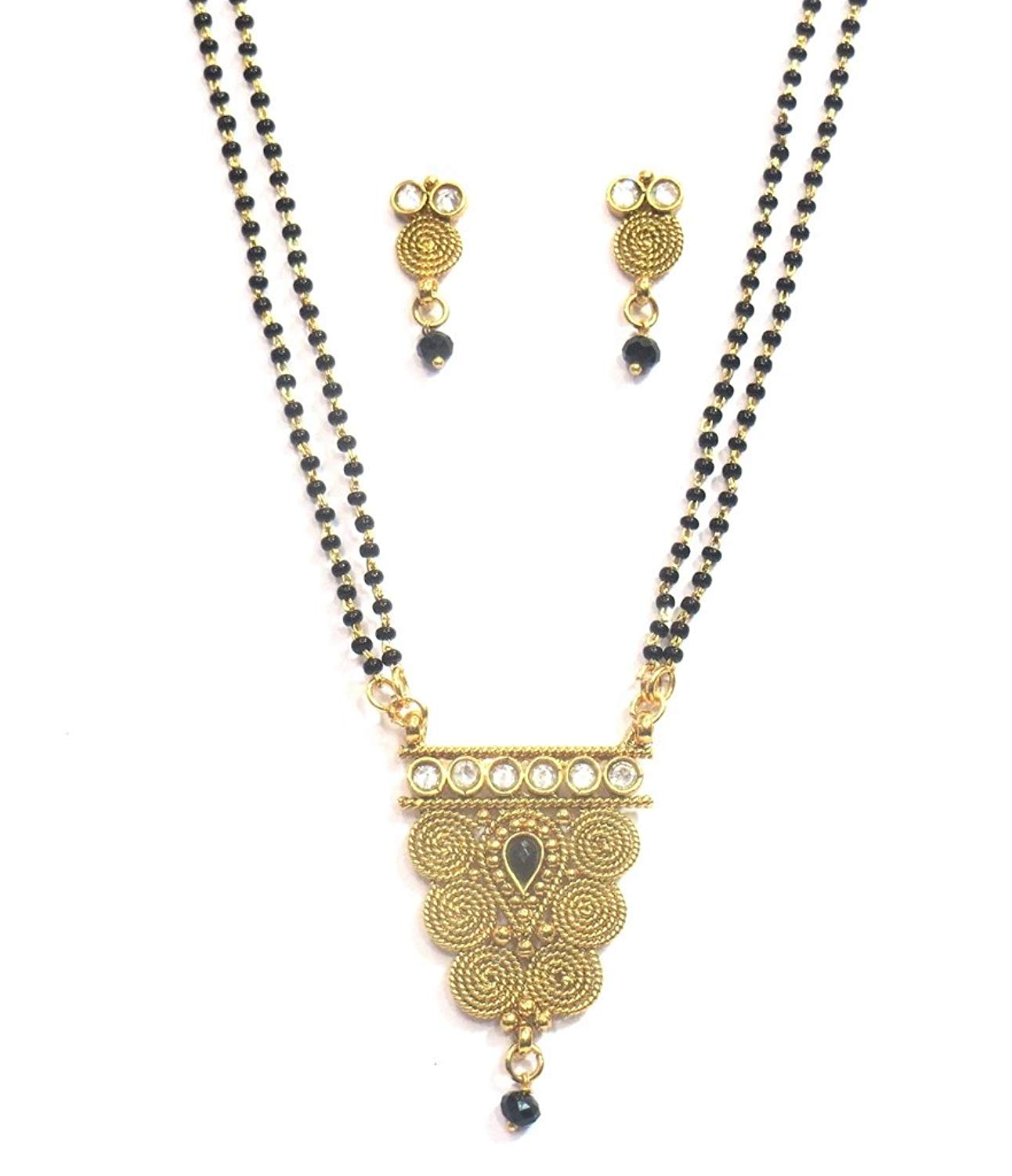Jewelshingar Jewellery Fine Gold Plated Mangalsutra For Women ( 32743-p2 )