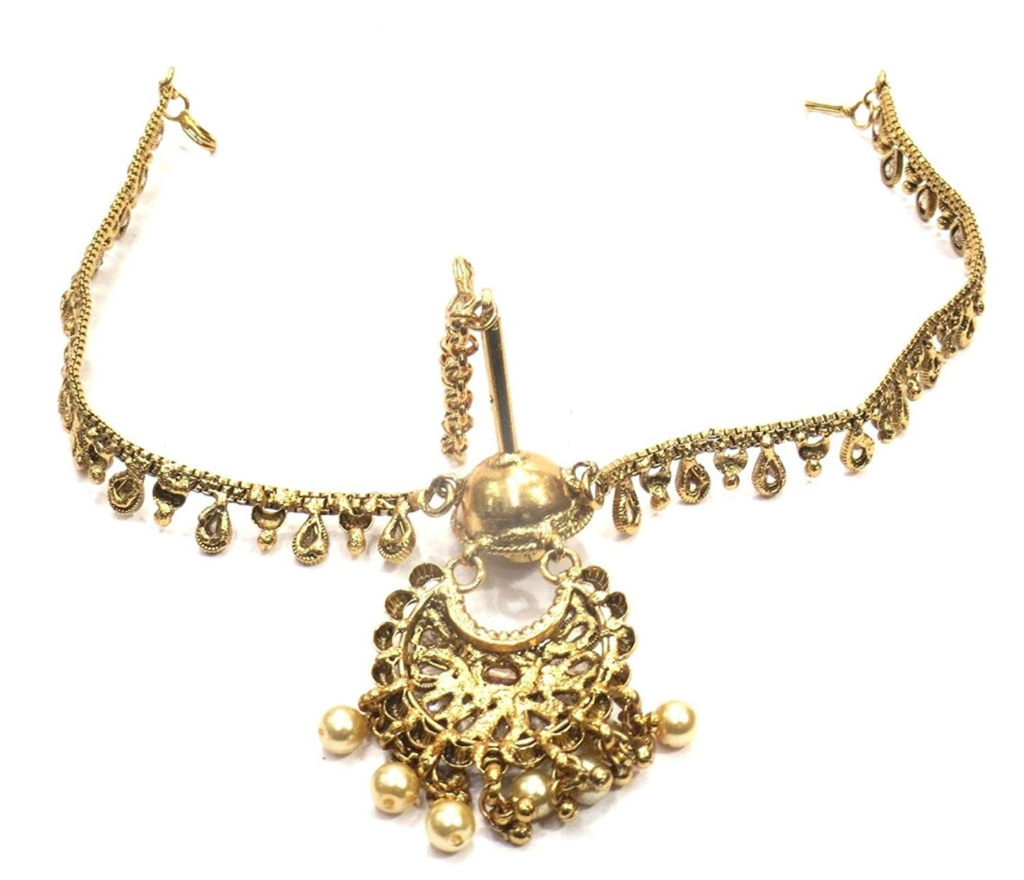 Jewelshingar Jewellery Fine Gold Plated Maangtikka Maathapatti For Women ( 35423-maangtikka-maathapatti )