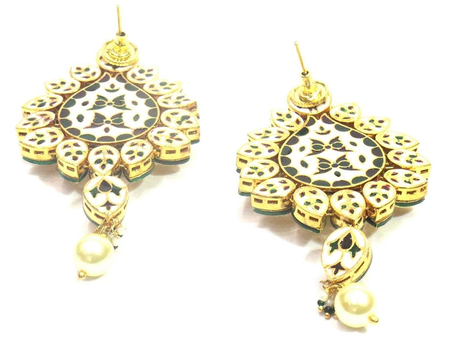 Jewelshingar Jewellery Fine Gold Plated Dangle & Drop Earrings For Girls ( 34778-ace )