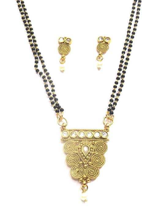 Jewelshingar Jewellery Fine Gold Plated Mangalsutra For Women ( 32748-p2 )