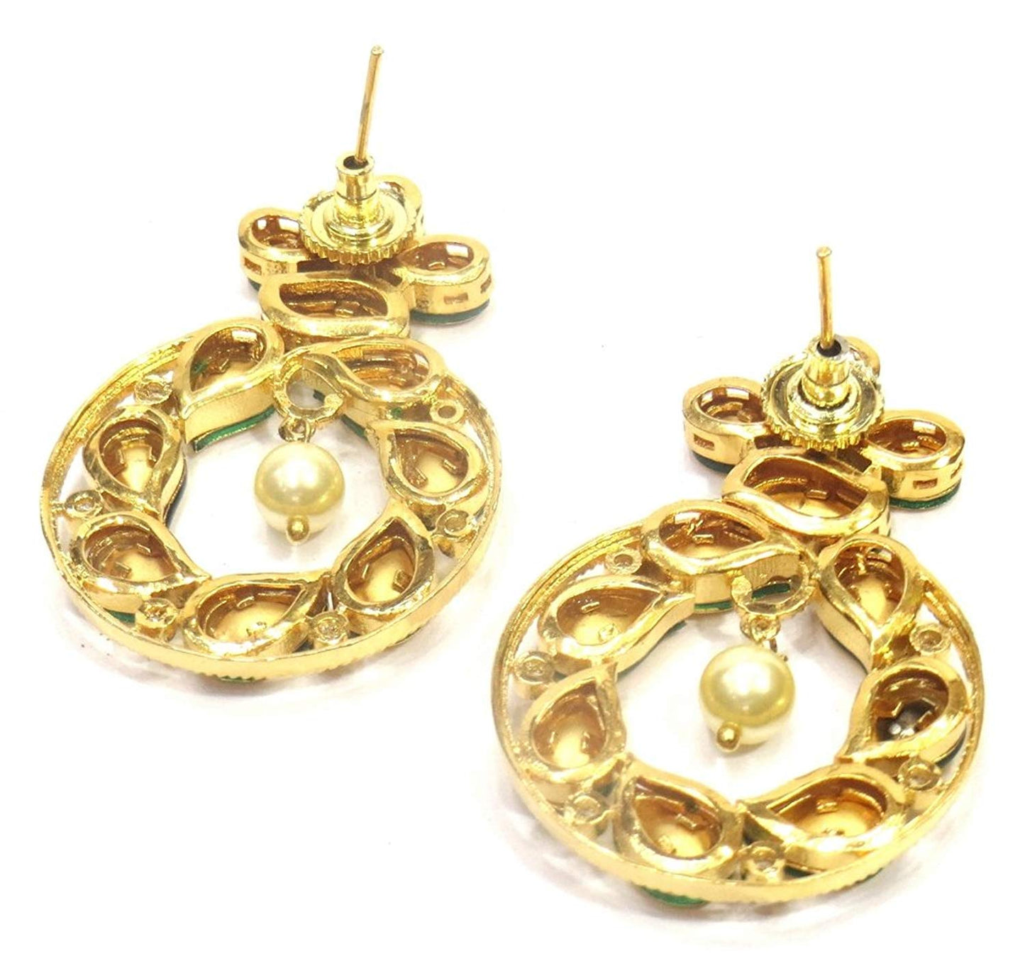 Jewelshingar Jewellery Fine Gold Plated Dangle & Drop Earrings For Girls ( 34819-ace )