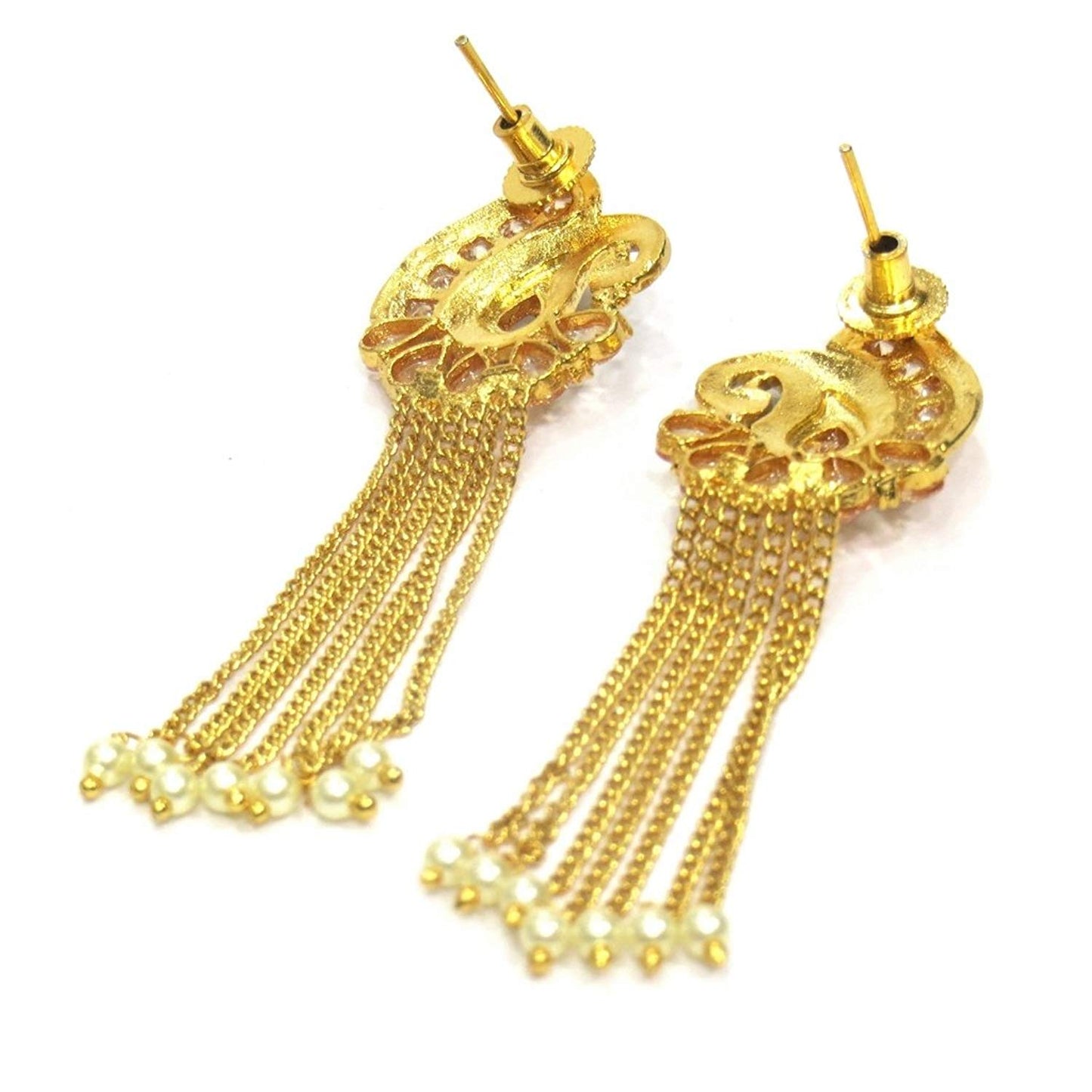 Jewelshingar Jewellery Gold Plated Earrings In Gold Colour For Women ( 21071-pe )