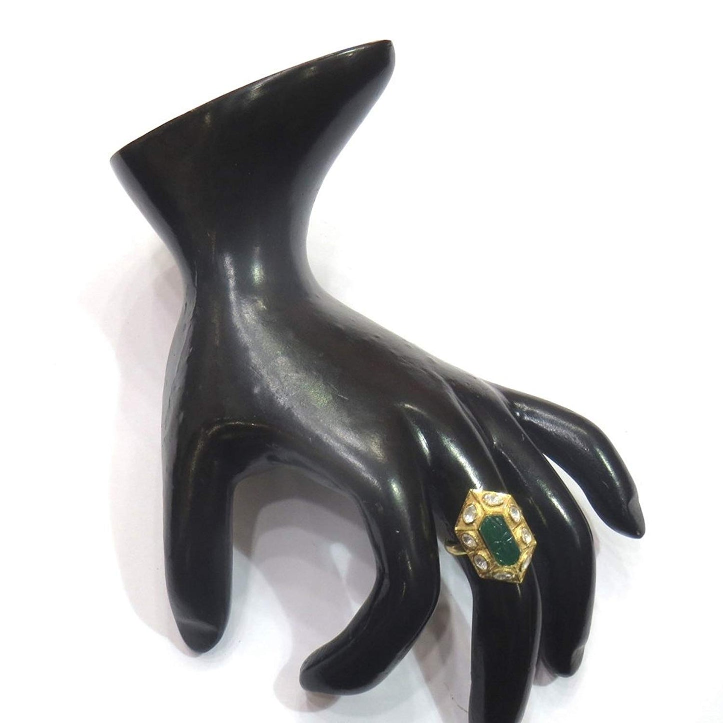 Jewelshingar Jewelry Fine 92.5 % Sterling Silver Ring For Women ( 38026-ssr-green )