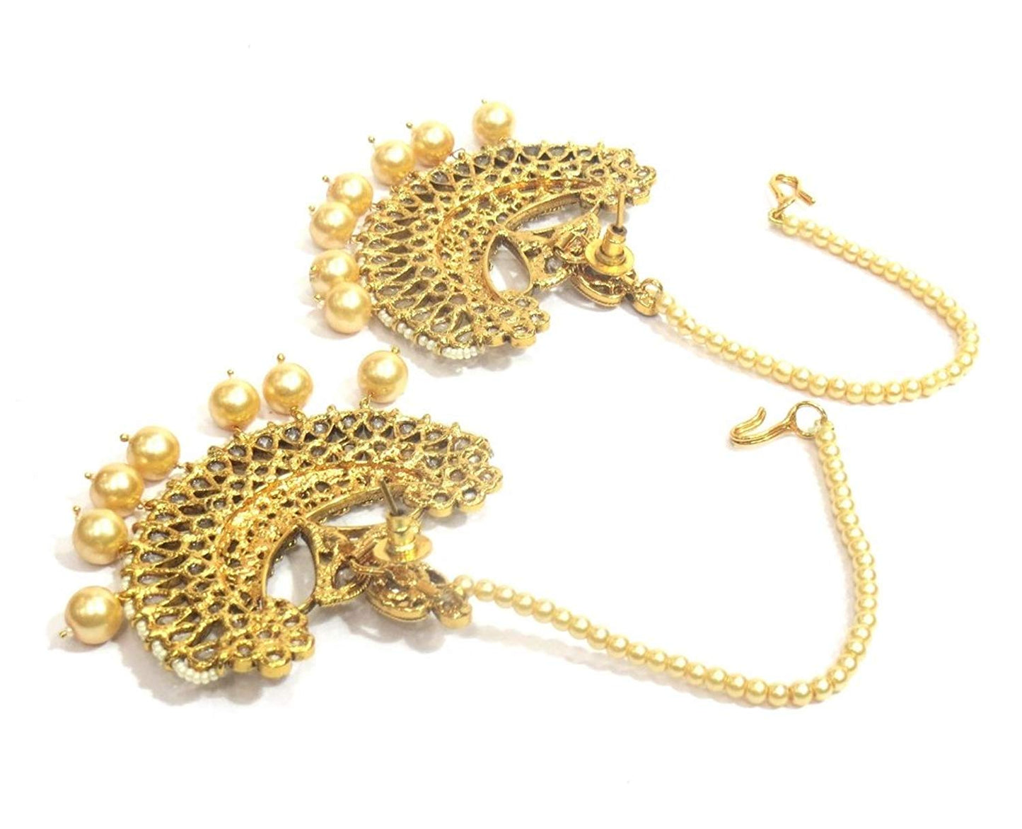 Jewelshingar Jewellery Fine Gold Plated Dangle & Drop Earrings For Women ( 31979-pe )