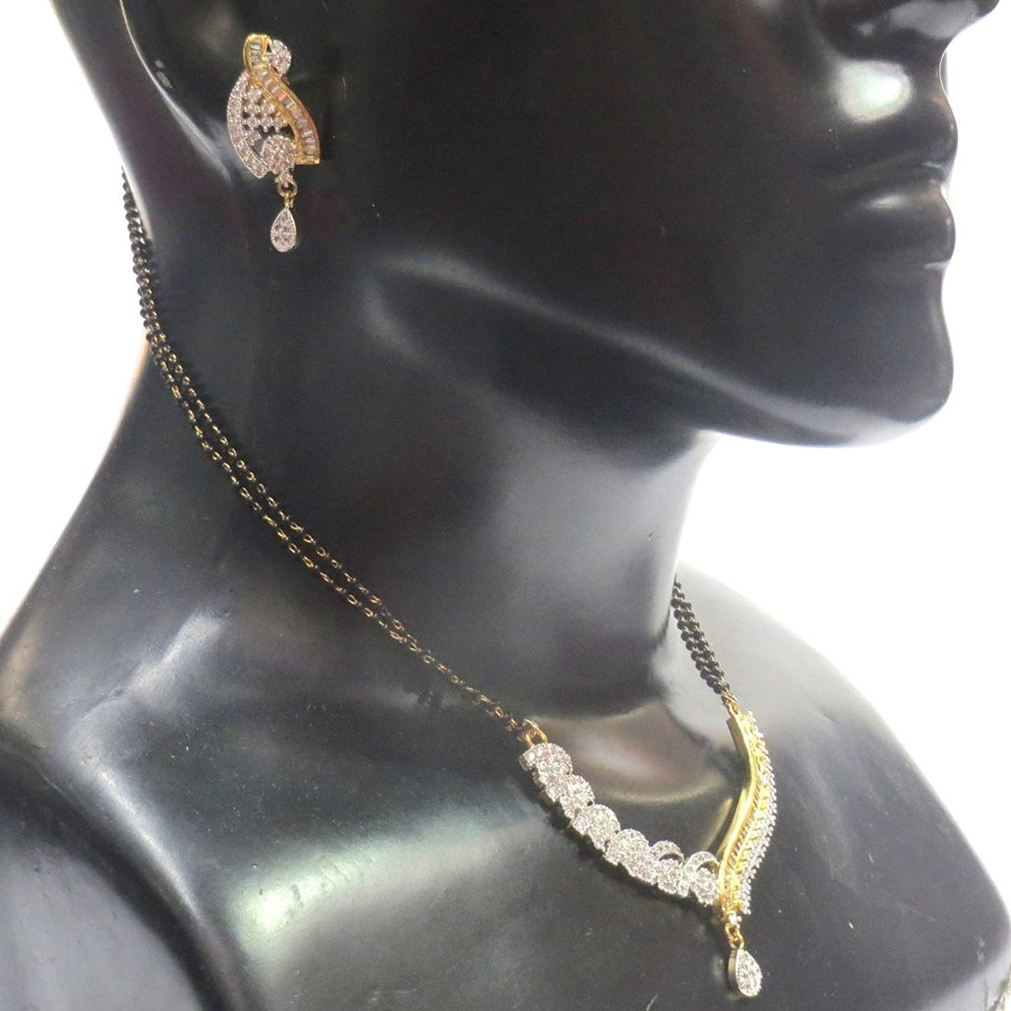 Jewelshingar Jewellery Fine Gold Plated Mangalsutra For Women ( 35987-p2 )