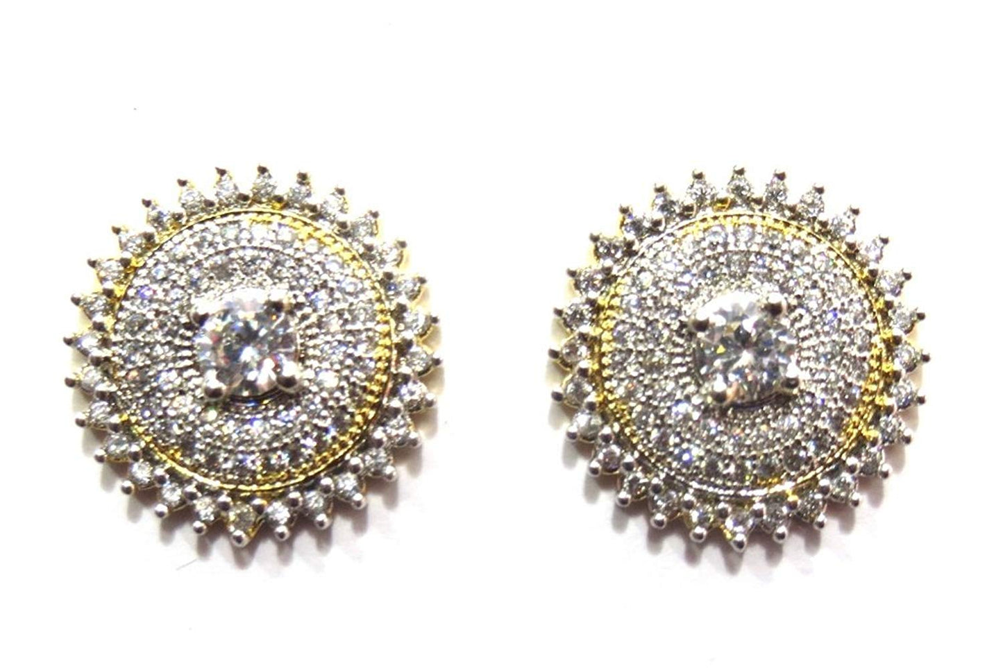 Jewelshingar Jewellery Fine Plated Stud Earrings For Women ( 18130-gjt )