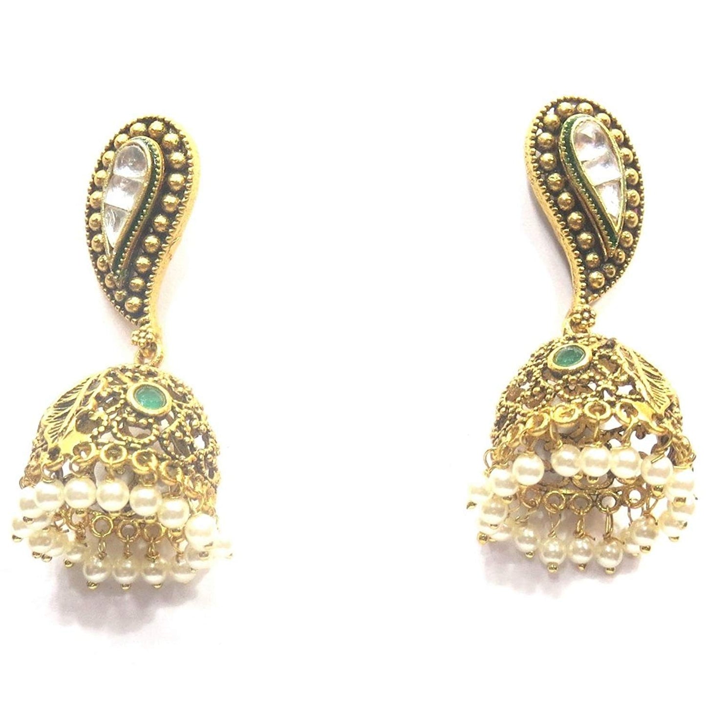 Jewelshingar Jewellery Antique Look Jhumki Earrings Earings For Women ( 37080-pj )