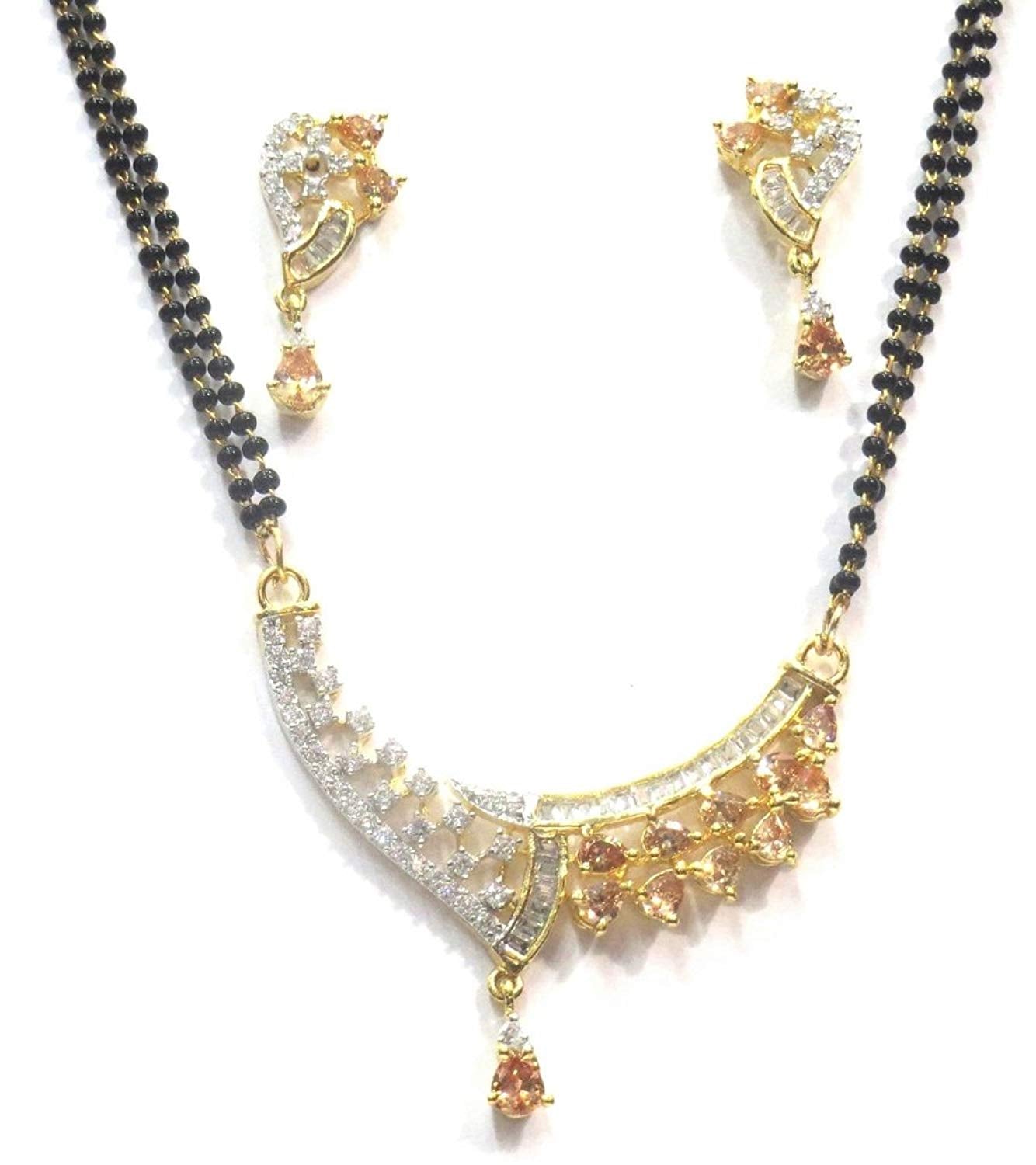 Jewelshingar Jewellery Fine Gold Plated Mangalsutra For Women ( 36032-p2 )