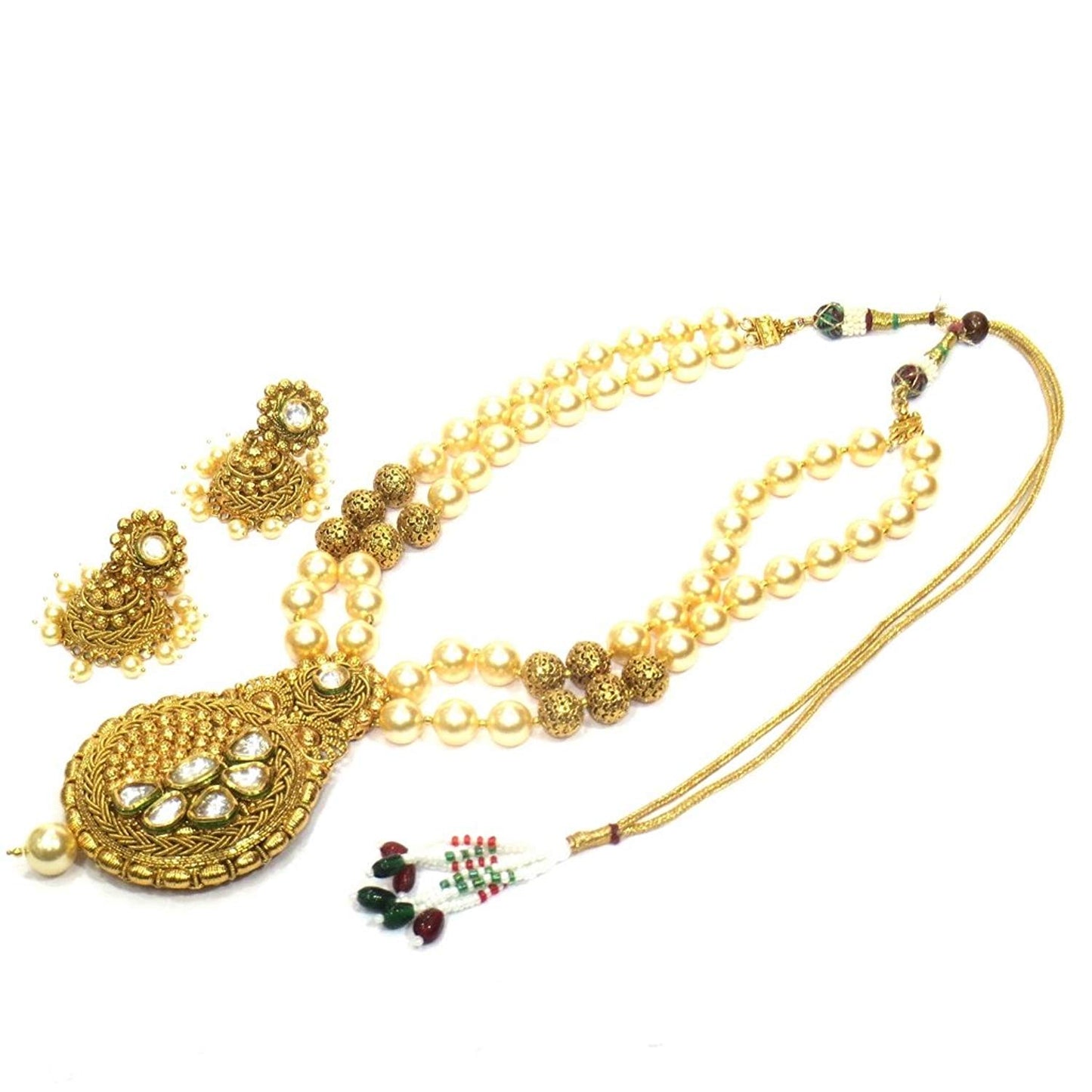 Jewelshingar Jewellery Gold Plated Pendant Set In Gold Colour For Women ( 21330-asps )
